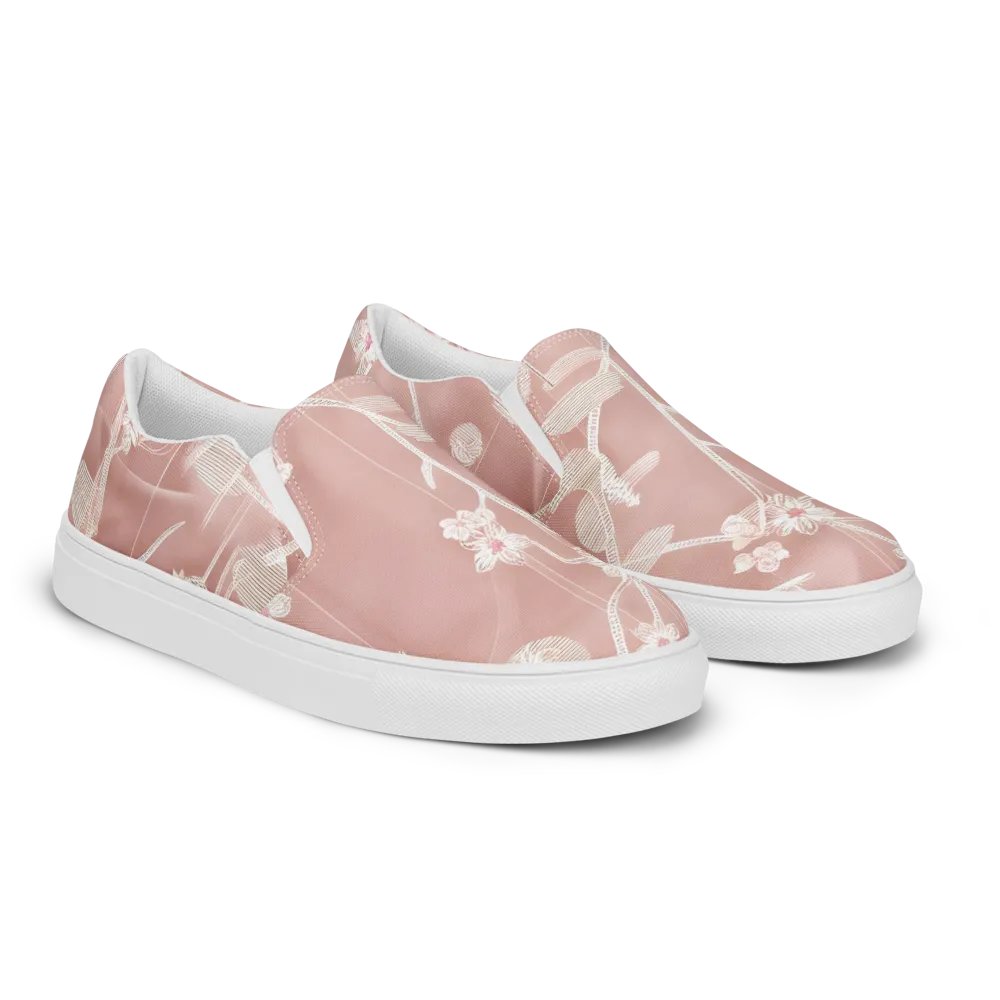 Women's Pretty & Pink Painted Canvas Slip-On Shoes product image (1)