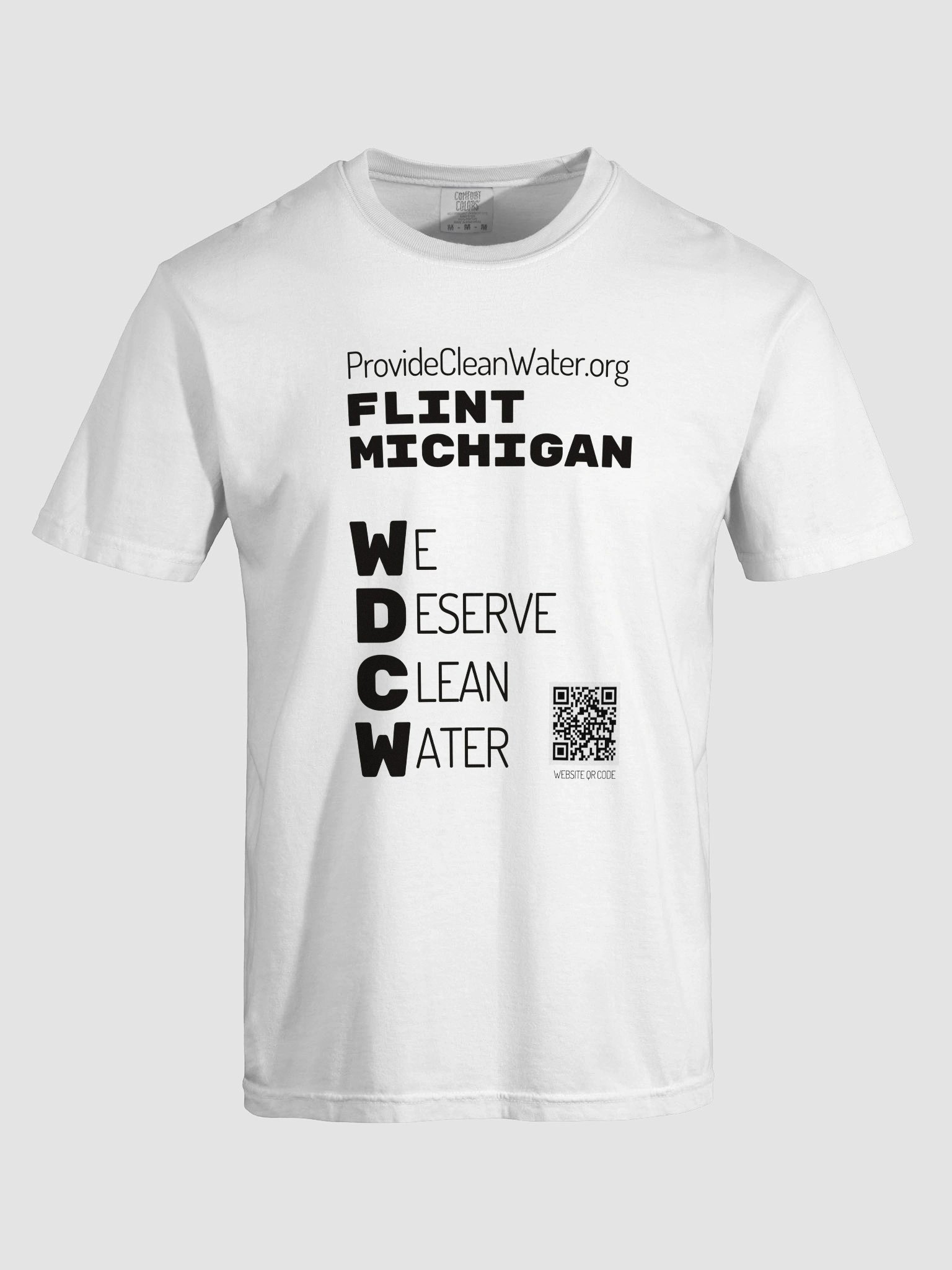 Flint, MI WDCW White T-Shirt product image (7)
