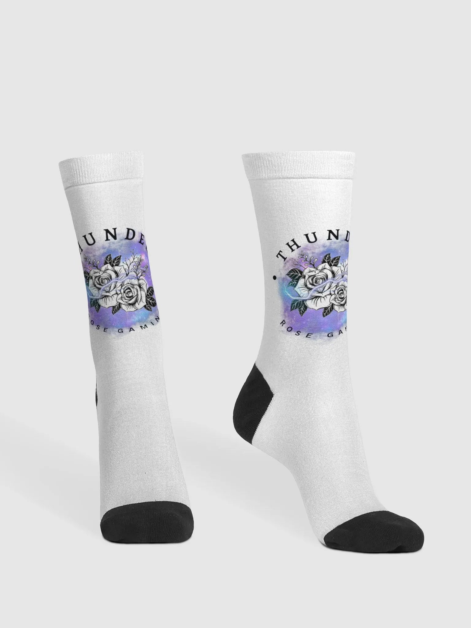 ThunderRoseGAMING Electric Bloom Crew Socks product image (2)