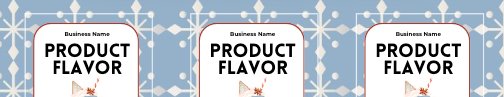 Snowflake Sky Label Templates Bundle product image (4)
