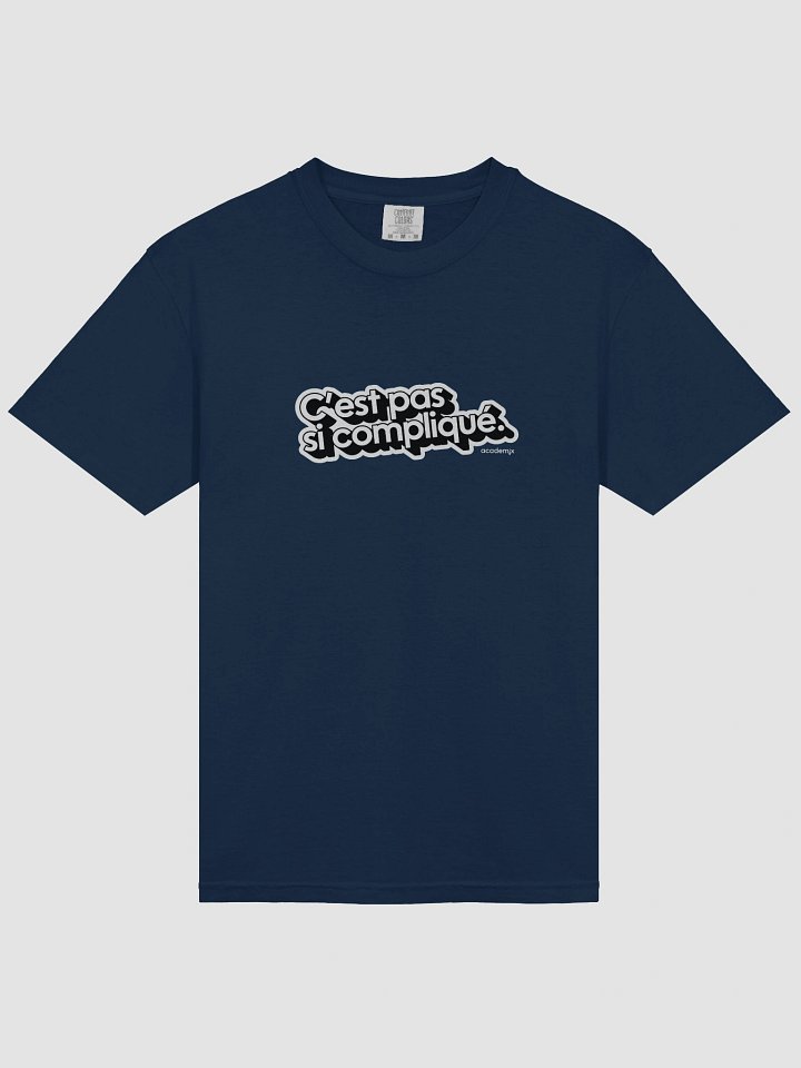 T-shirt C'est pas si compliqué. (grand logo noir) product image (1)