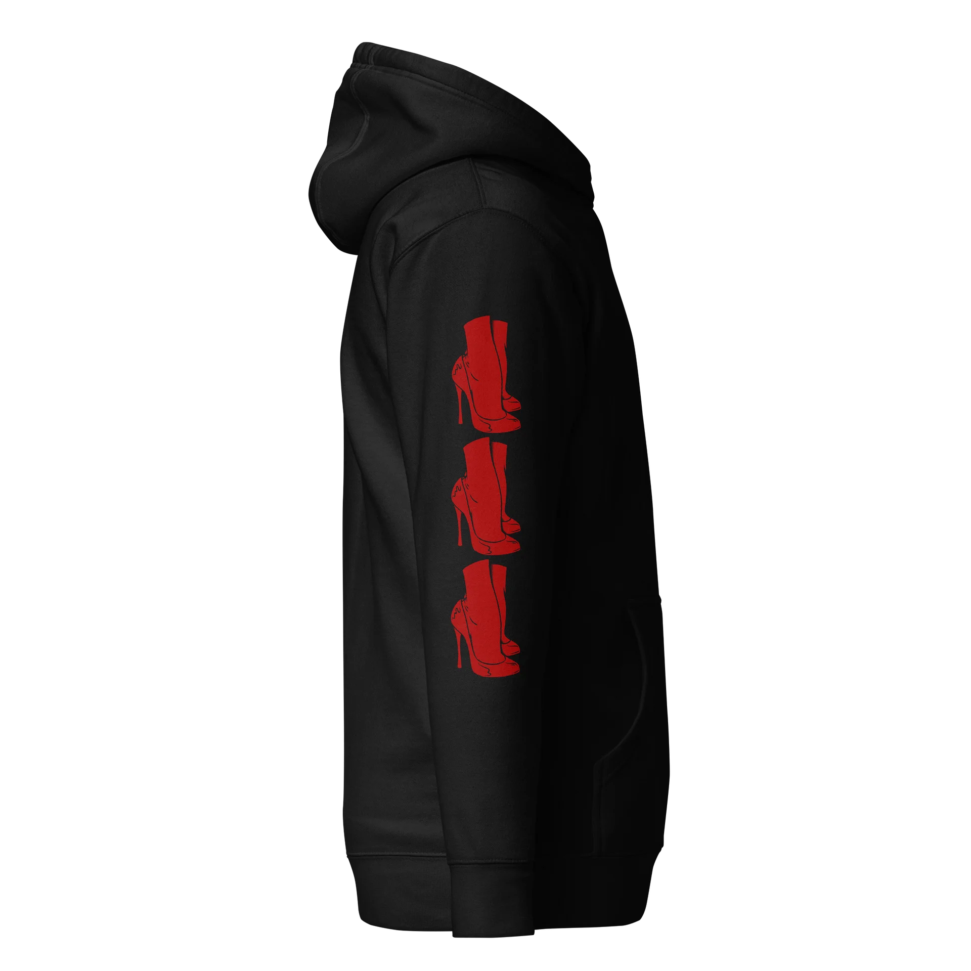 Ivory hoodie - blood red product image (2)