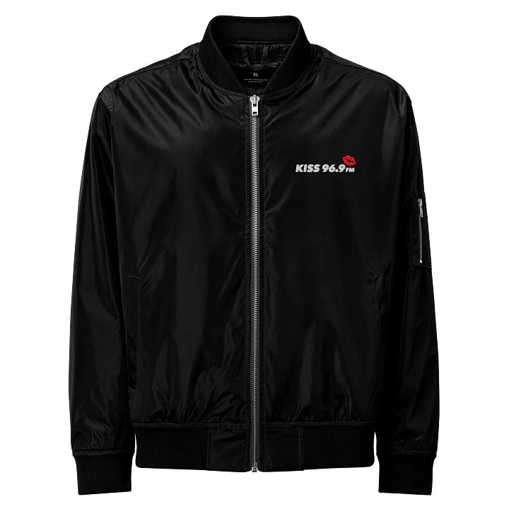 Kiss 969 Black Bomber Jacker With Sleeve Zipper product image (1)