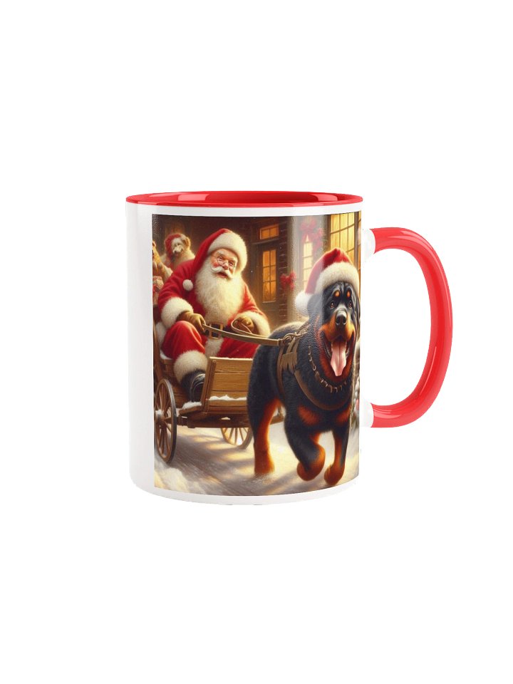 Santa's Rottweiler Sleigh Mug product image (2)