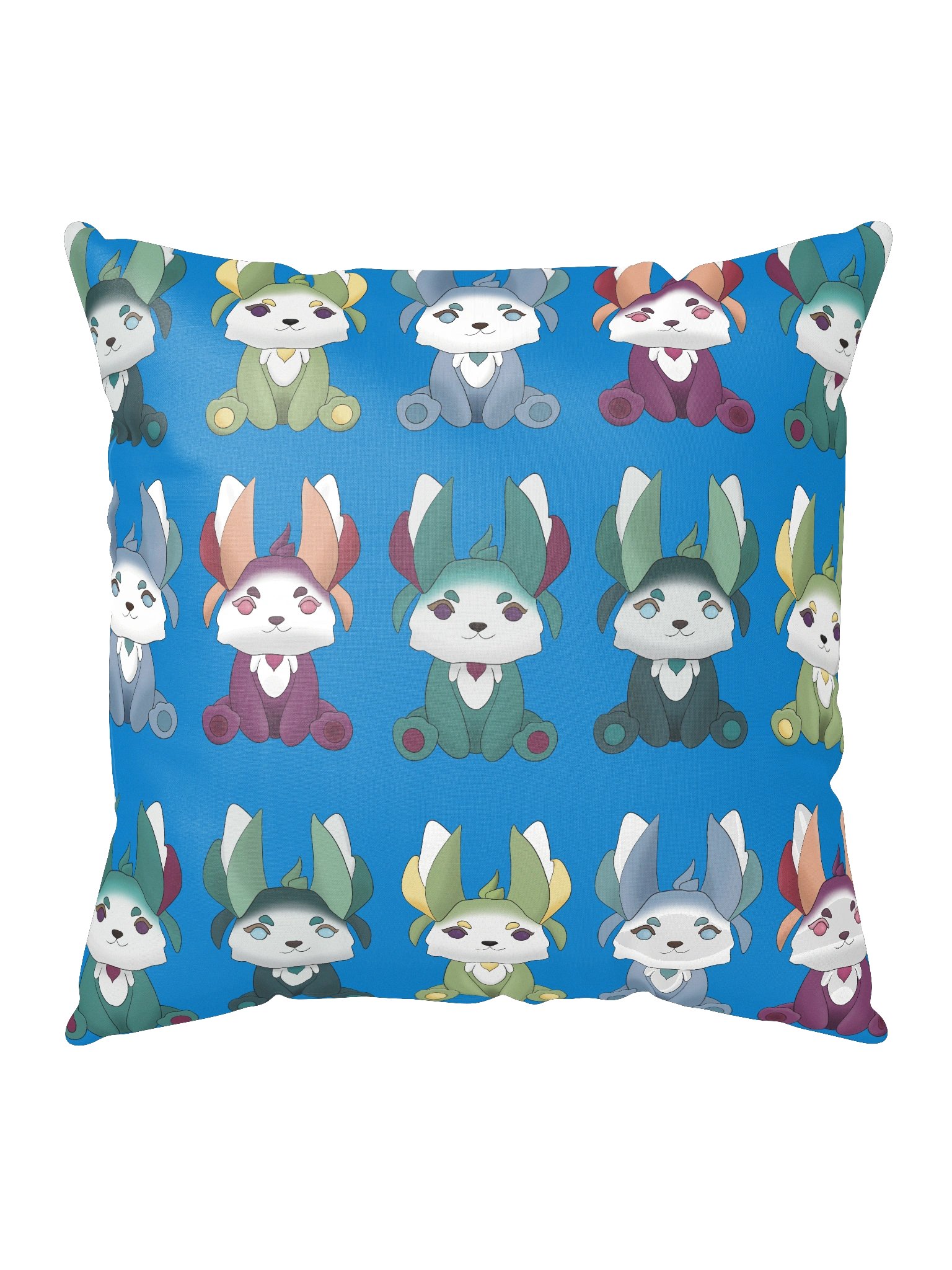 Blue Flutterfox Pattern Pillow - Palia-Inspired product image (10)