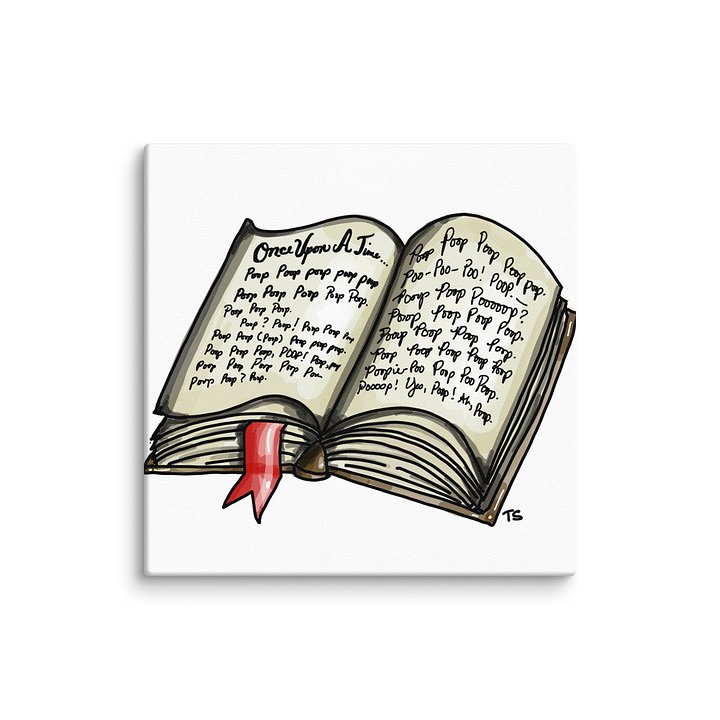 Once Upon a Time Poop Canvas product image (2)