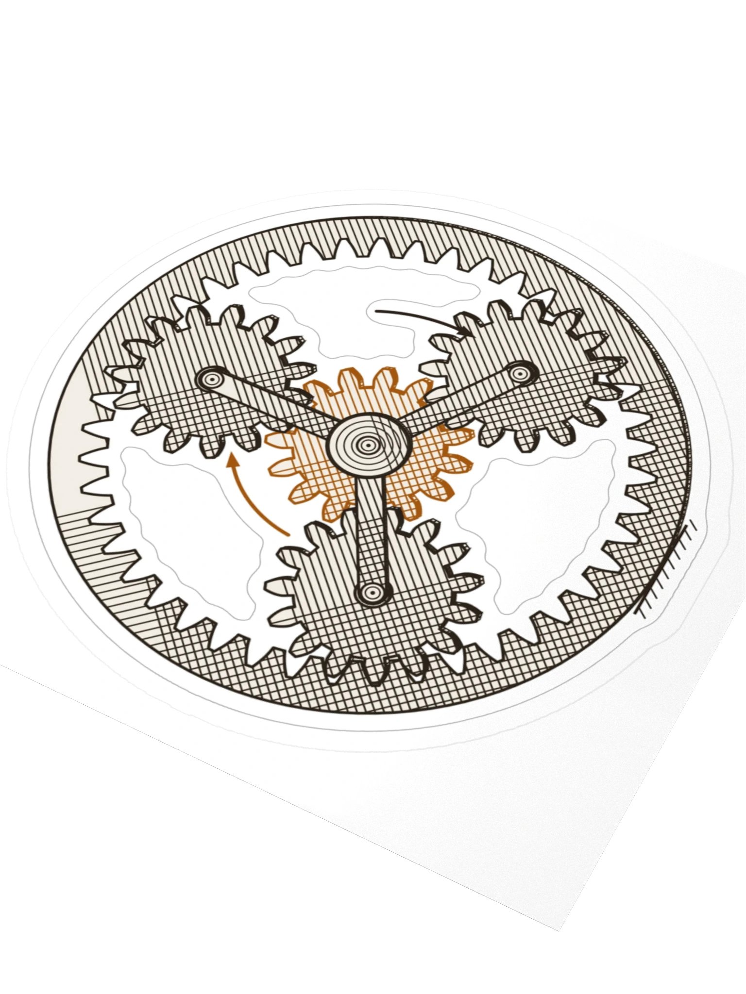 Planetary gear sticker · MOTION 01 product image (3)