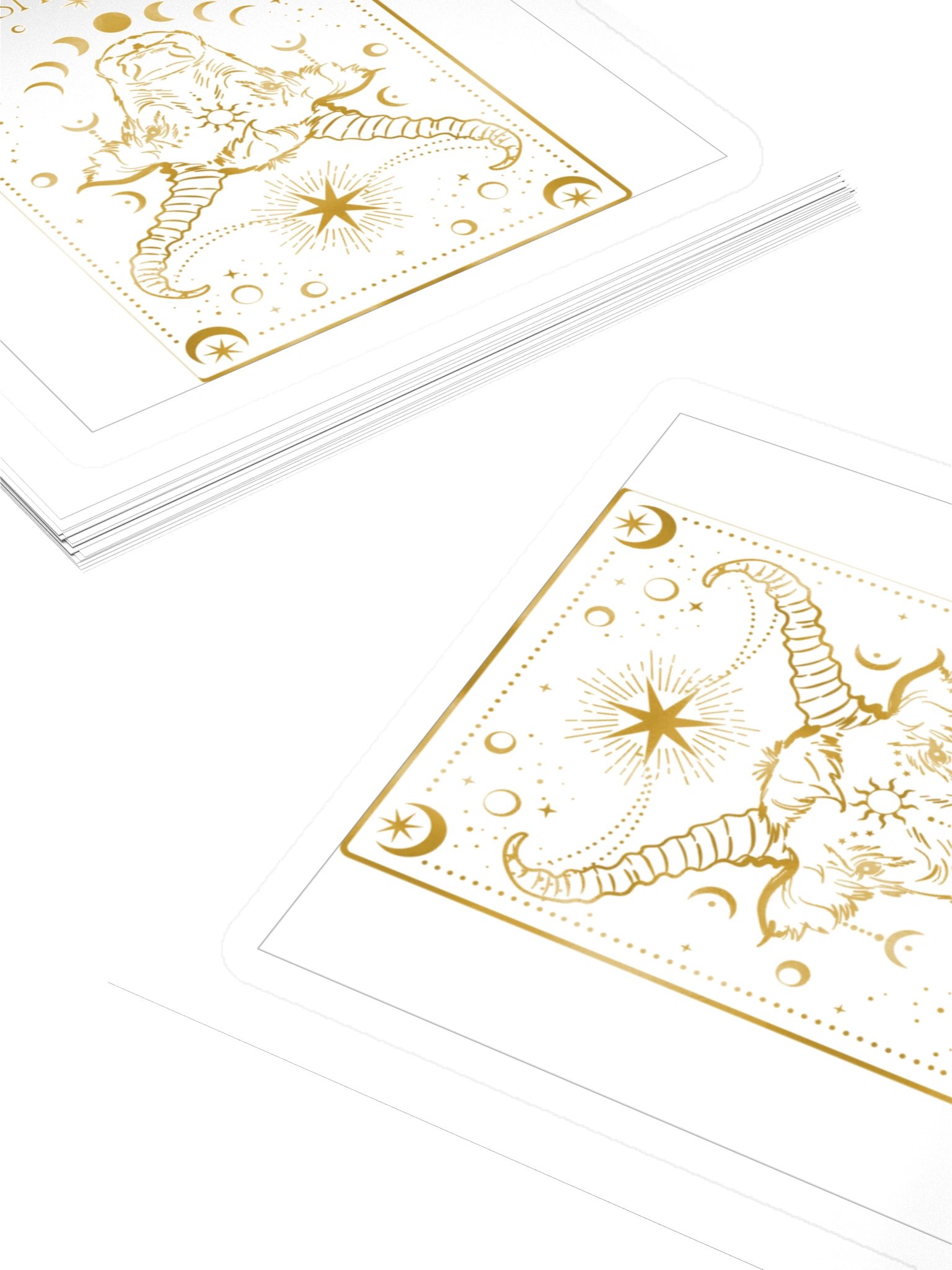 Taurus Zodiac Sticker — Golden Celestial Bull Design product image (4)