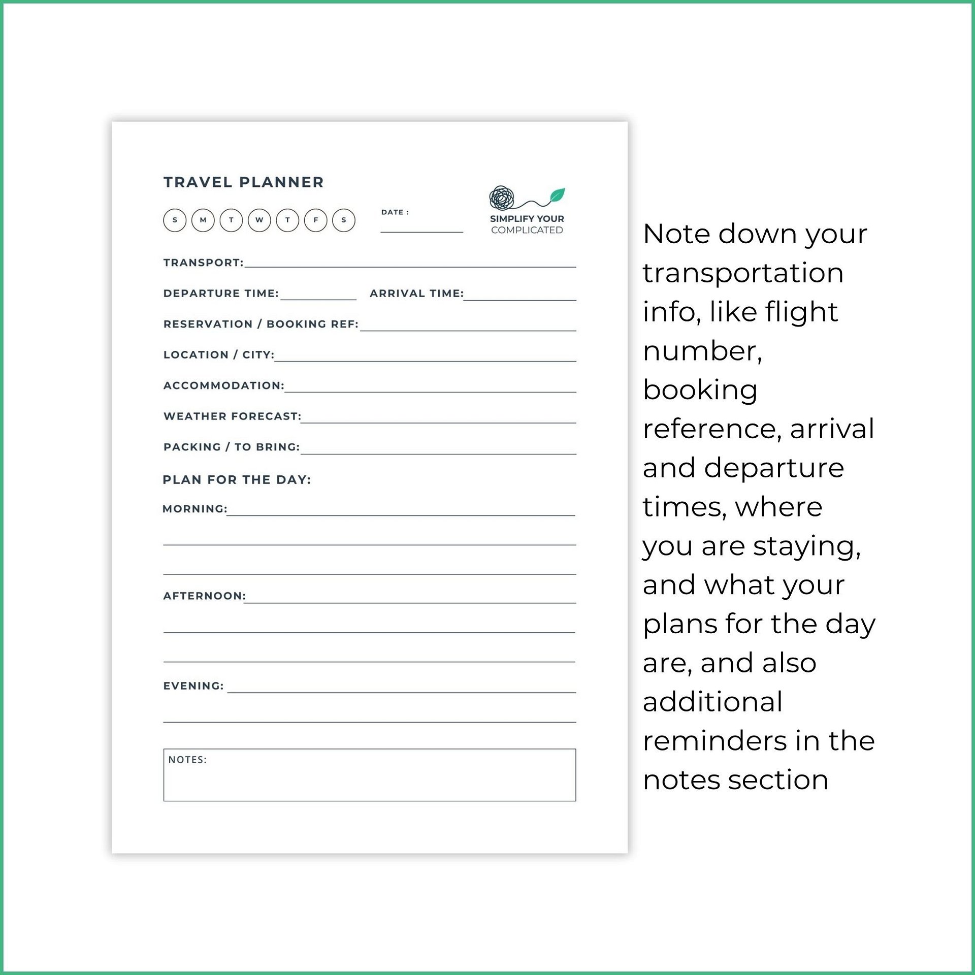 Daily Travel Planner product image (2)