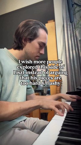Liszt was pretty chill, actually ♥️ #classicalpiano