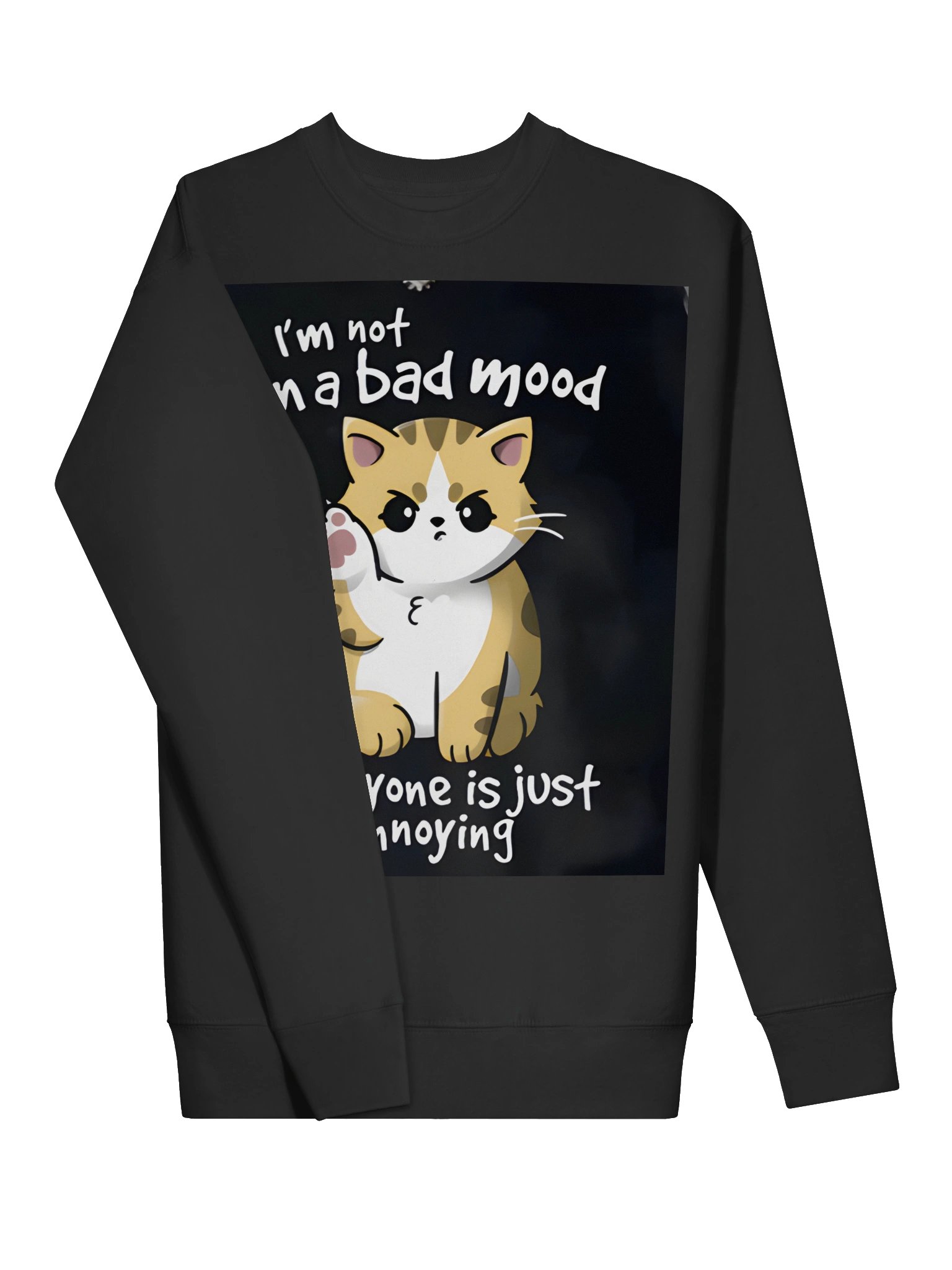I’m Not in a Bad Mood Cat Sweatshirt product image (3)