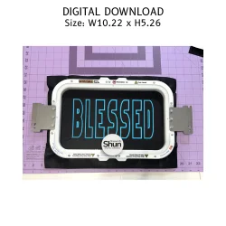 Blessed Applique Embroidery Design product image (2)