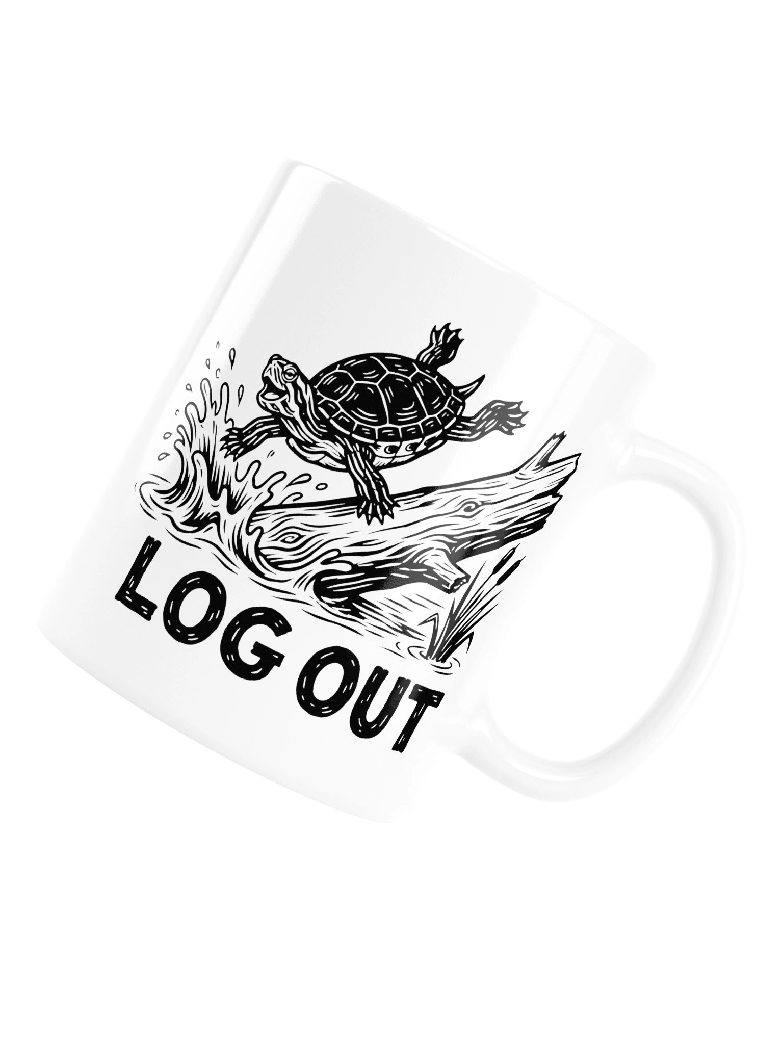 Log In, Log Out Turtle Mug product image (17)