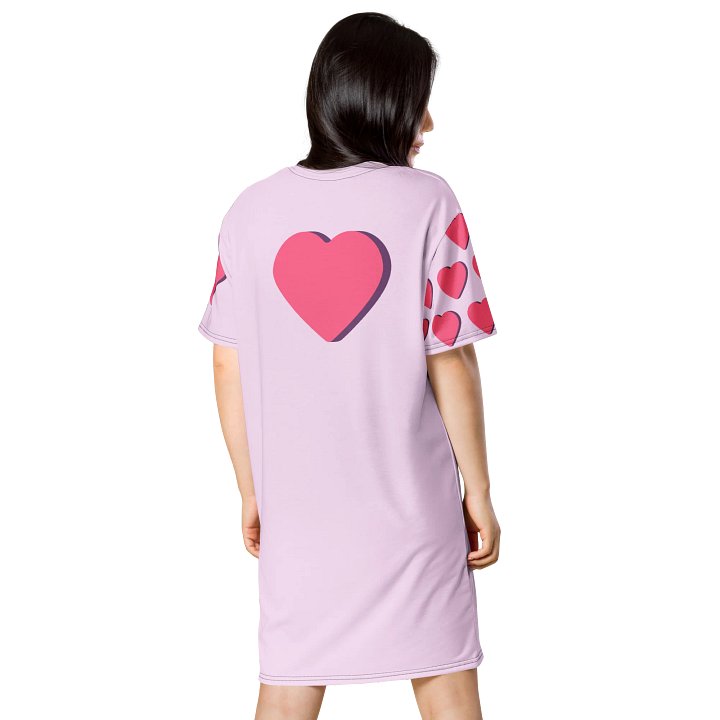 Girl with the cat (art by Dina R.) acrylic painting picture (art by Dina R.) - T-Shirt Dress product image (2)