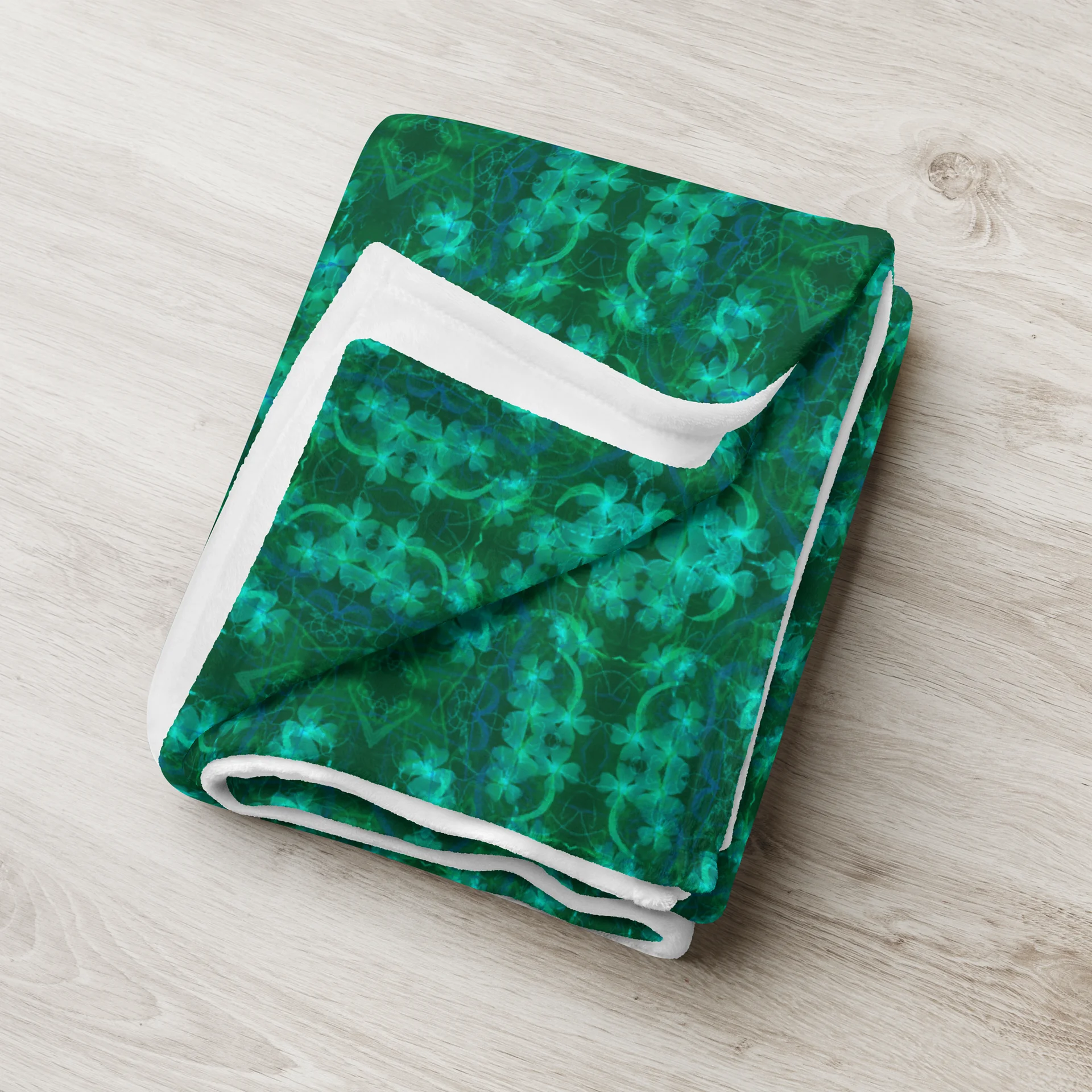Midnight Clover Throw Blanket product image (1)