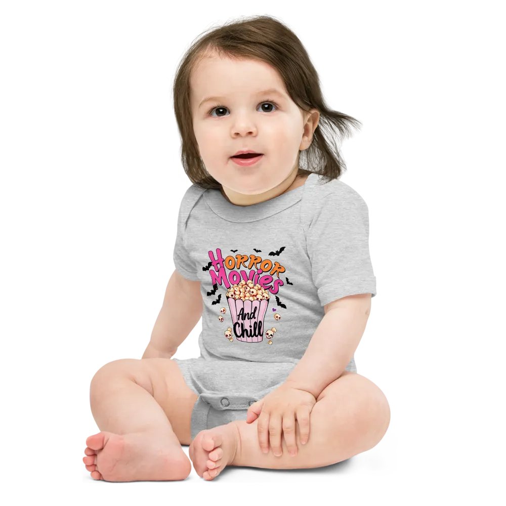 Horror Movies And Chill Baby Romper Onesie product image (2)