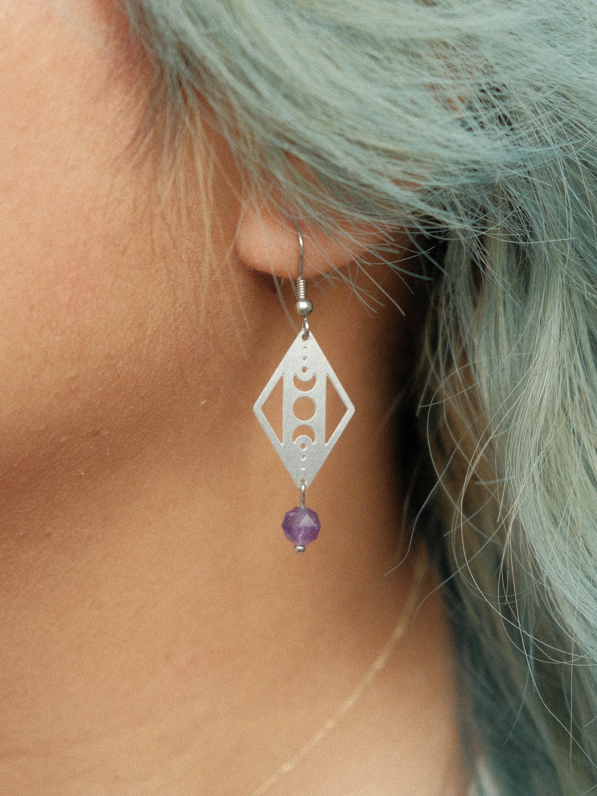 Amethyst Moon Phases Earrings product image (1)