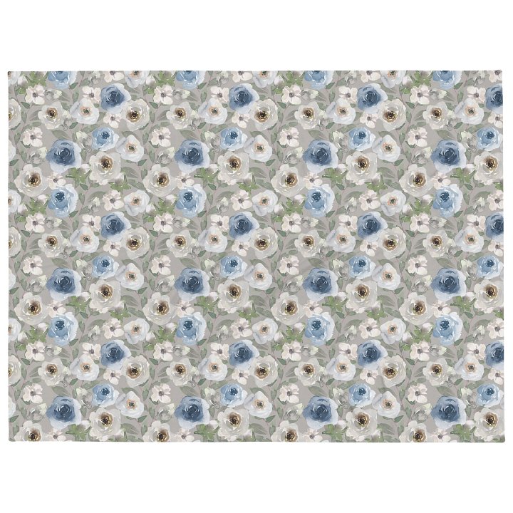 Grey Roses Blanket product image (1)