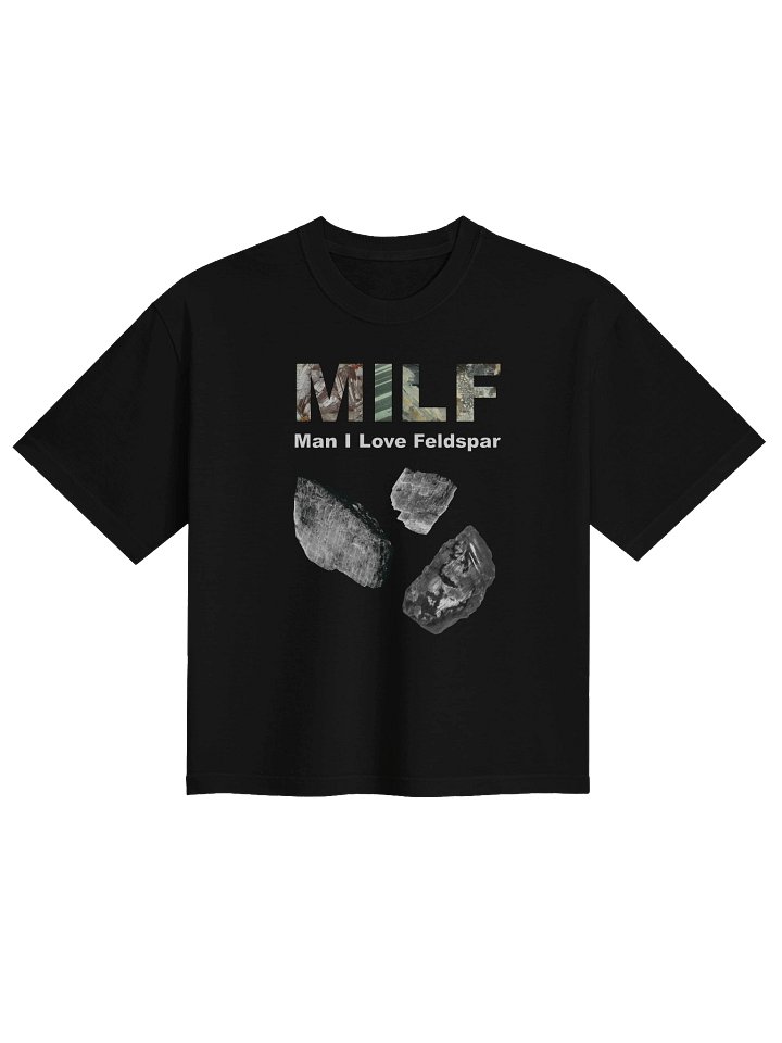 MILF black and white minerals boxy tee product image (1)