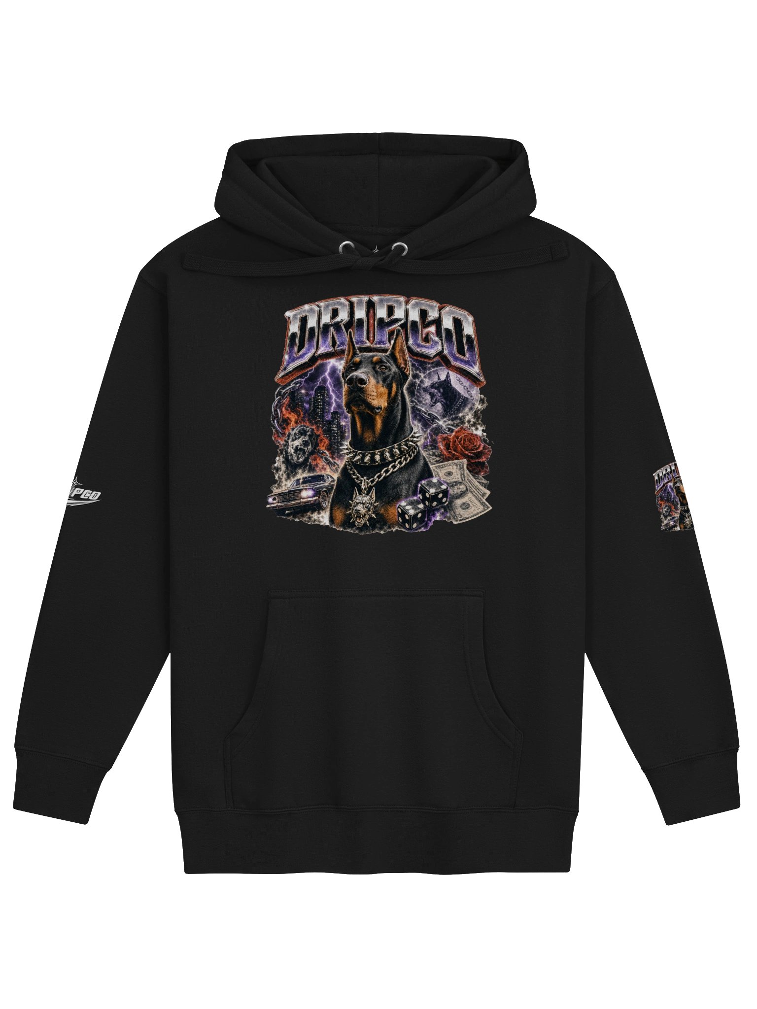 DRIPPED Doberman Streetwear Hoodie product image (1)