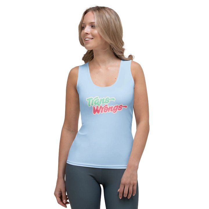 Trans Wrongs Blue Tank product image (1)