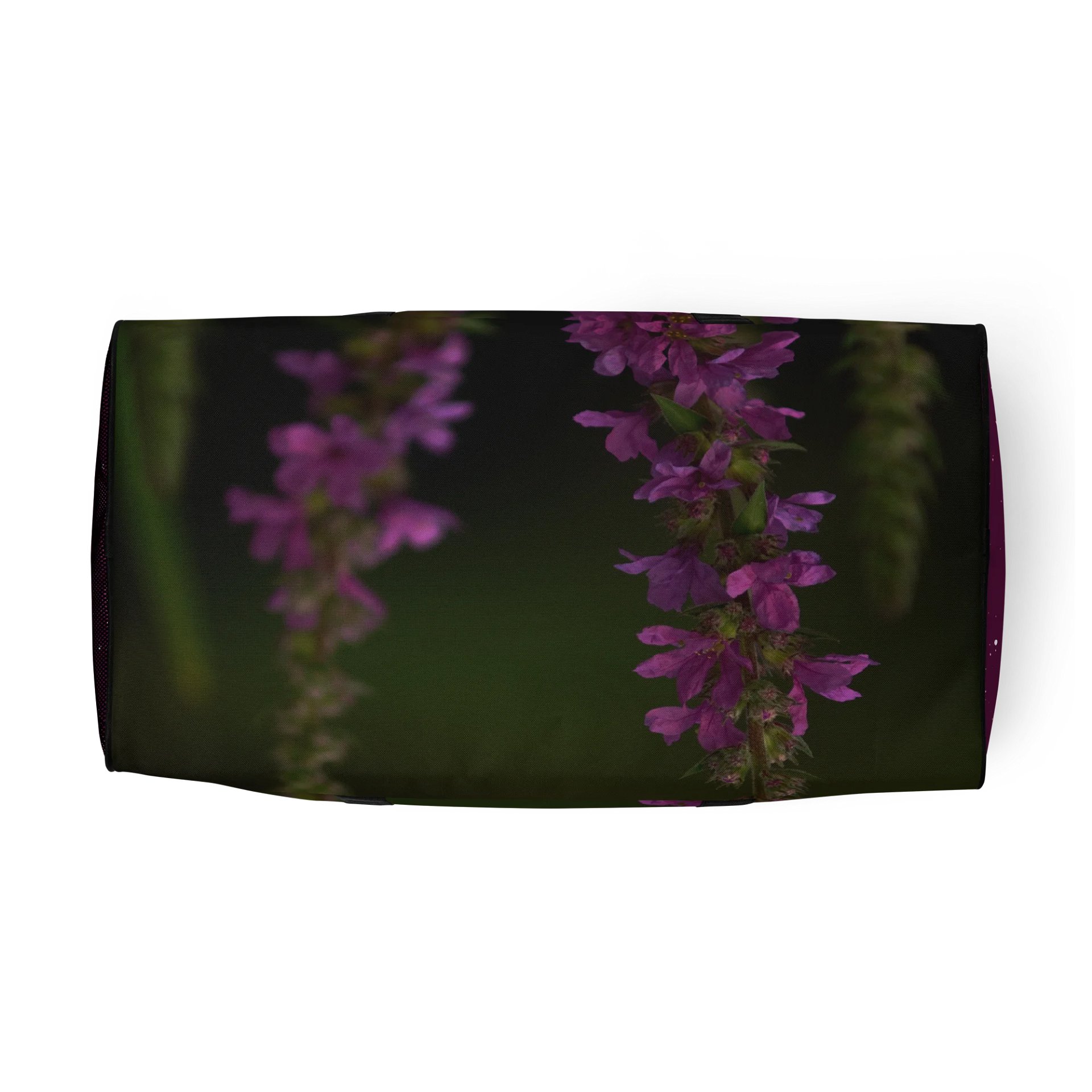 Travel bag - Purple blossoms against a dark background product image (6)