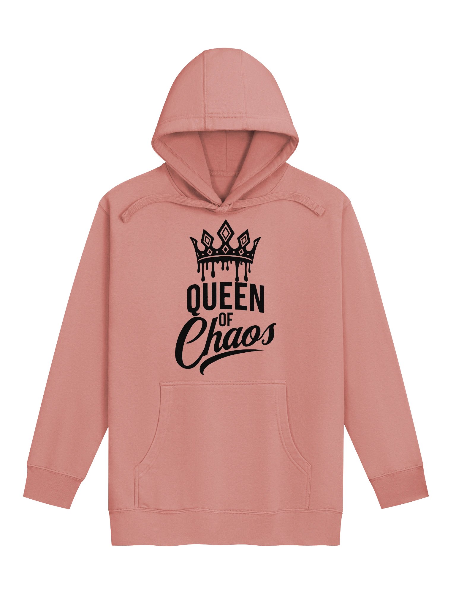 Queen of Chaos Hoodie (Black Text) product image (1)
