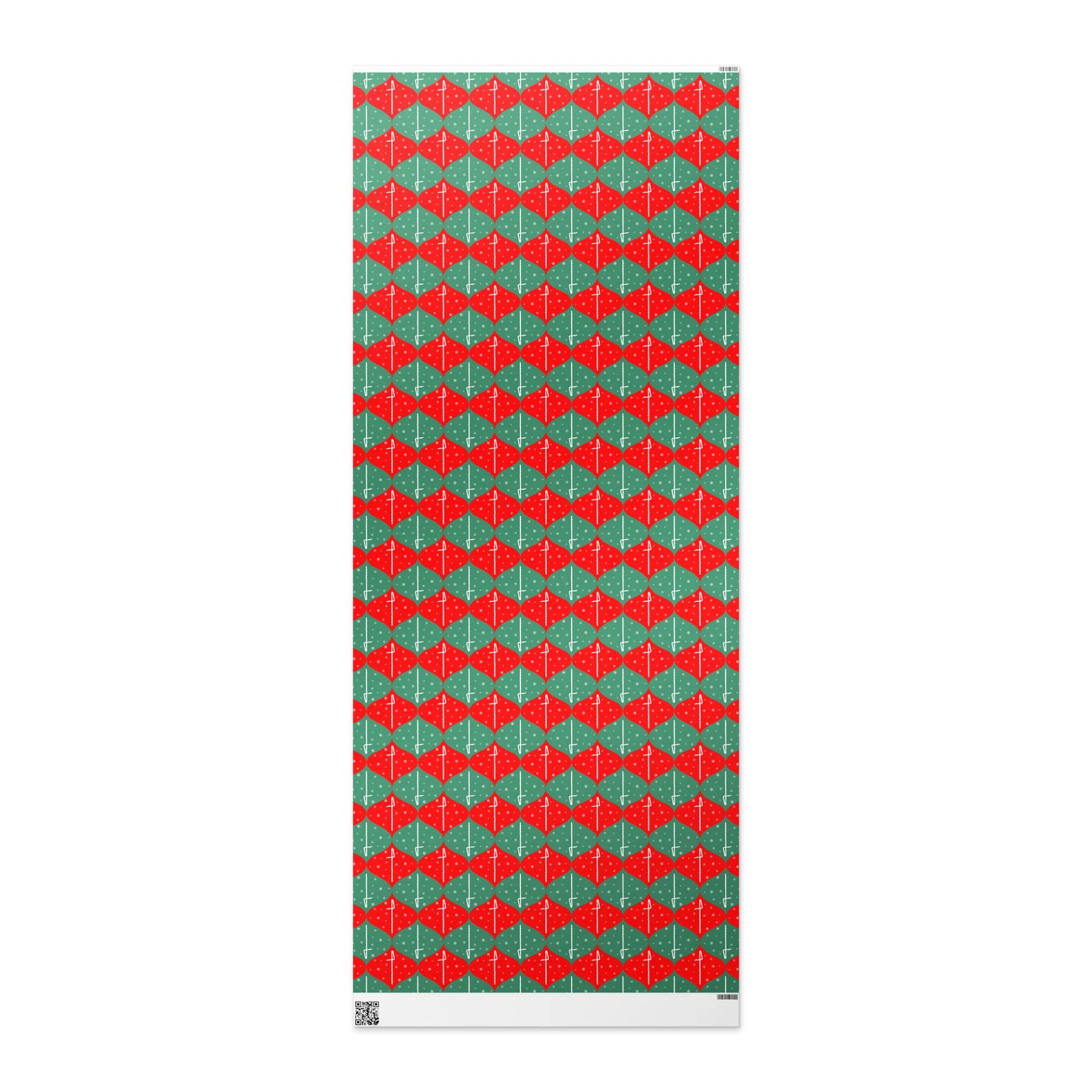 Ogee Gift Wrap Roll - Red and Green ContraBass - 30 x 72 product image (2)