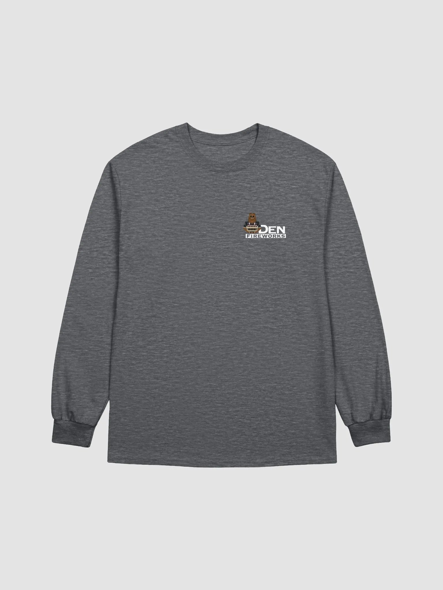 100% Cotton Long sleeve shirt white text - Perfect for hand lighting! product image (1)