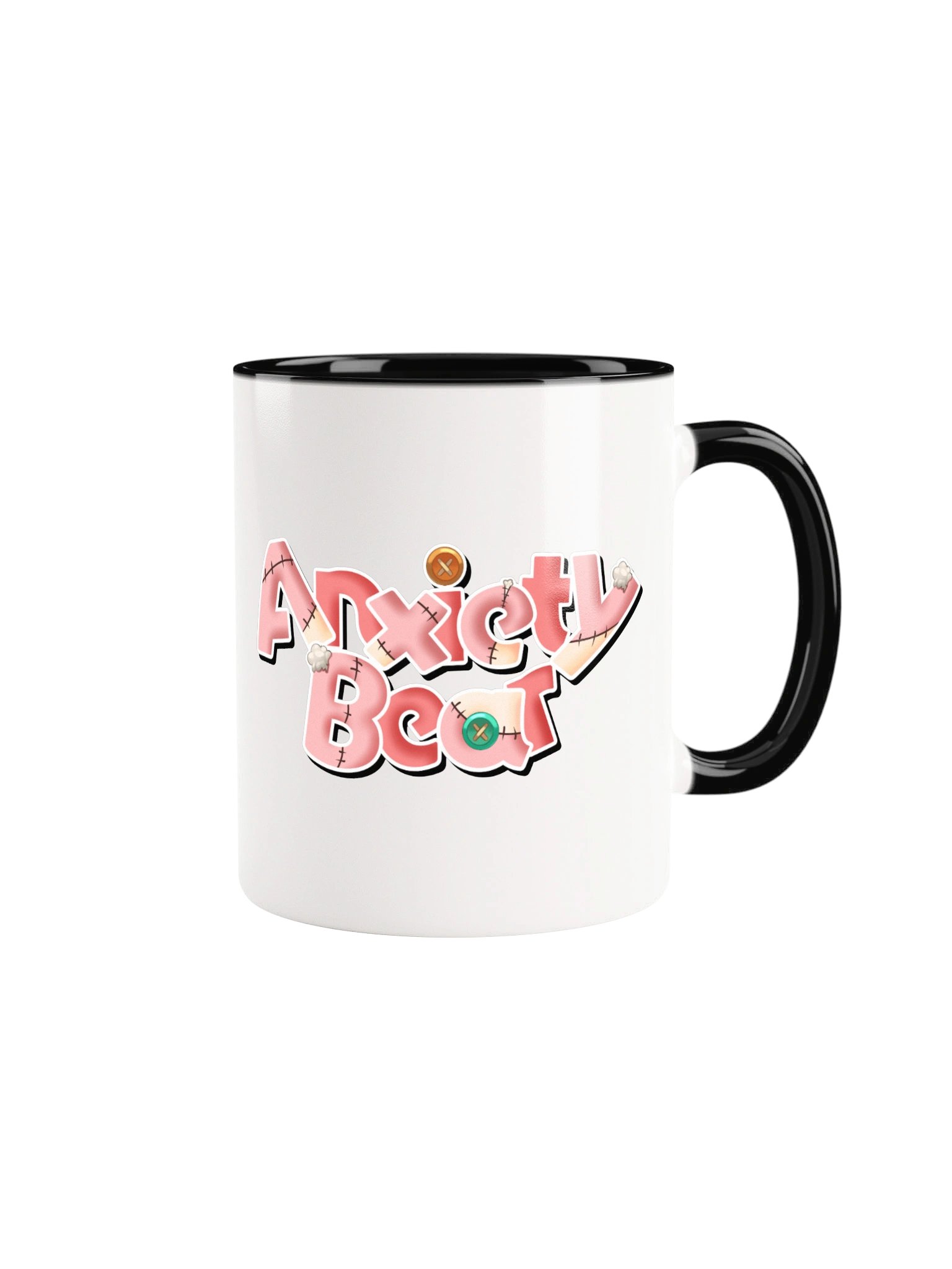 Anxiety Bear Chibi Human Mug with little Nyxxie Bat product image (1)