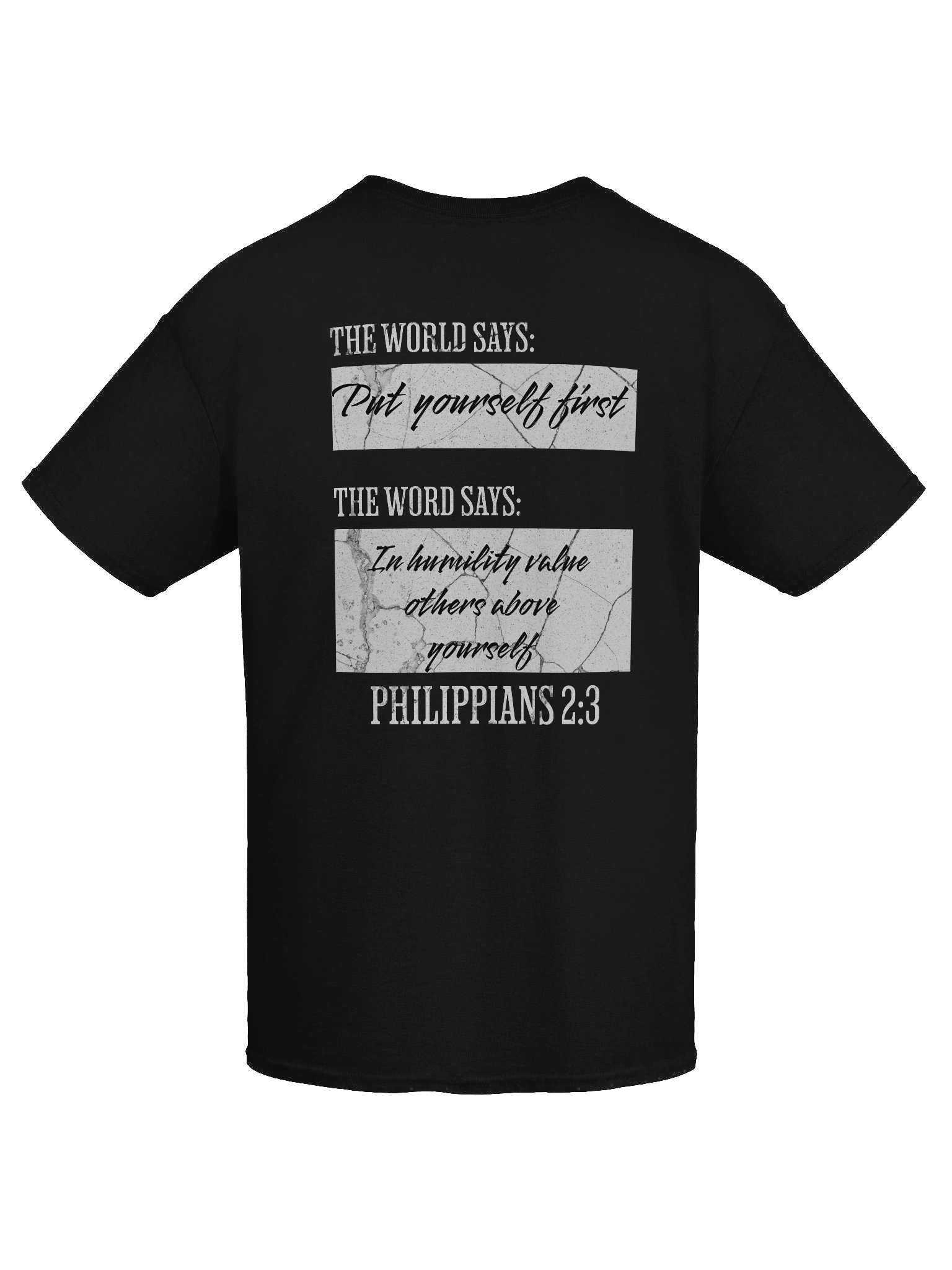YHWH Heavyweight Tee - Word vs World "Humility" product image (6)