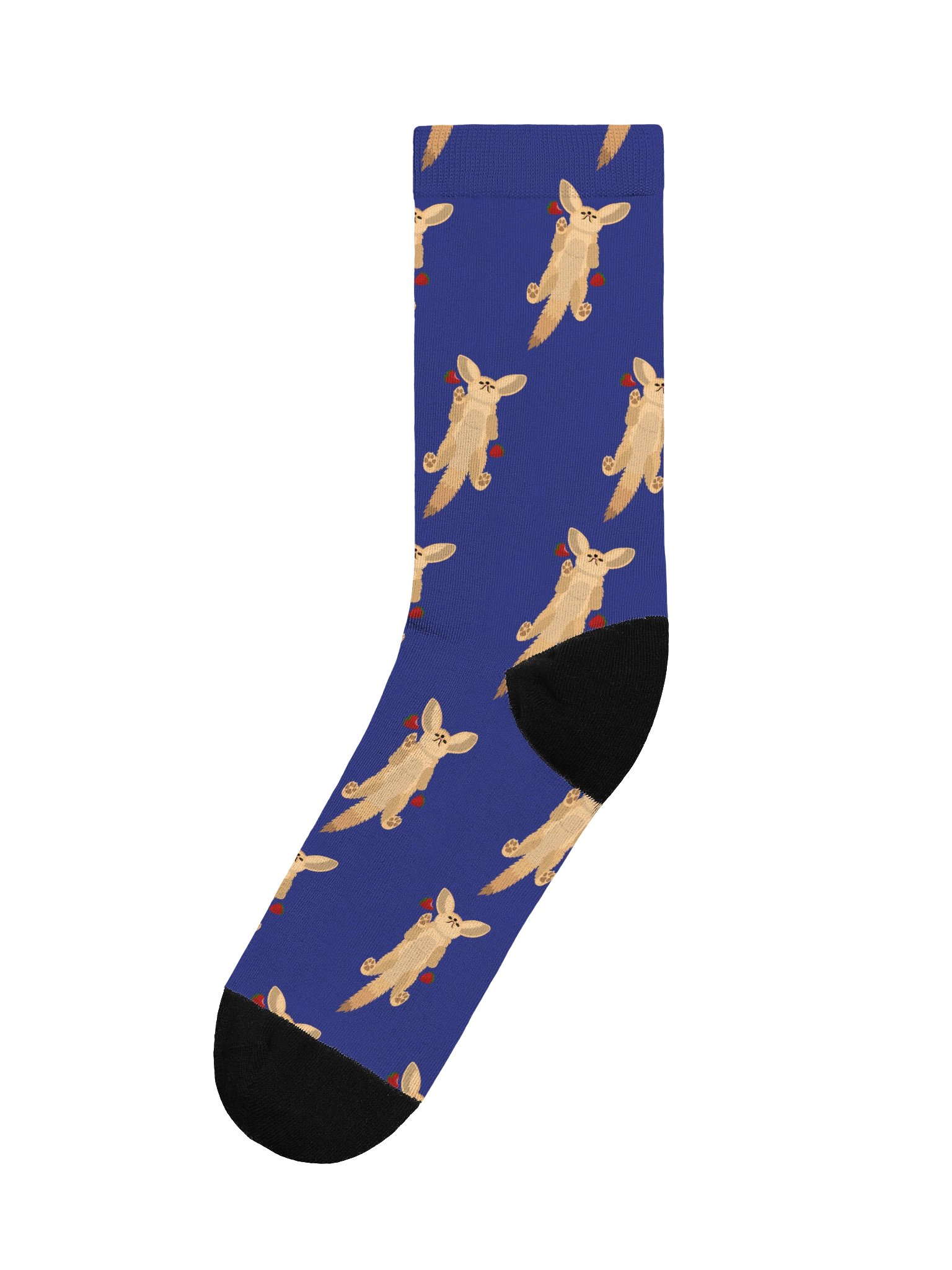 Fennec Fox Strawberry Socks product image (1)
