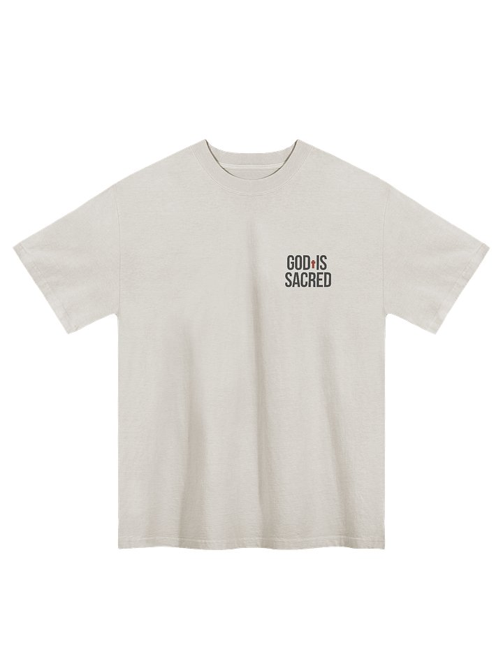 GOD IS SACRED OVERSIZE TEE (Light) product image (1)