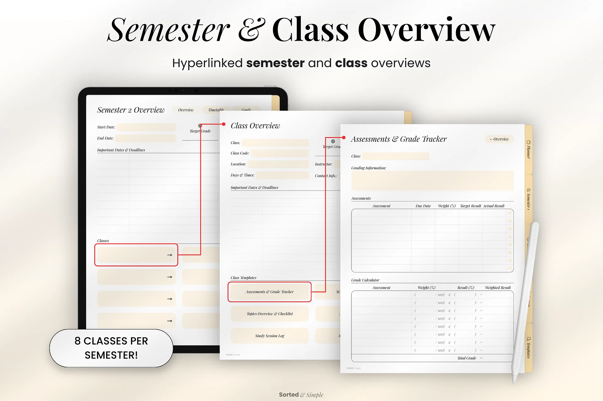 2026/2027 Student Planner - Soft Yellow product image (3)