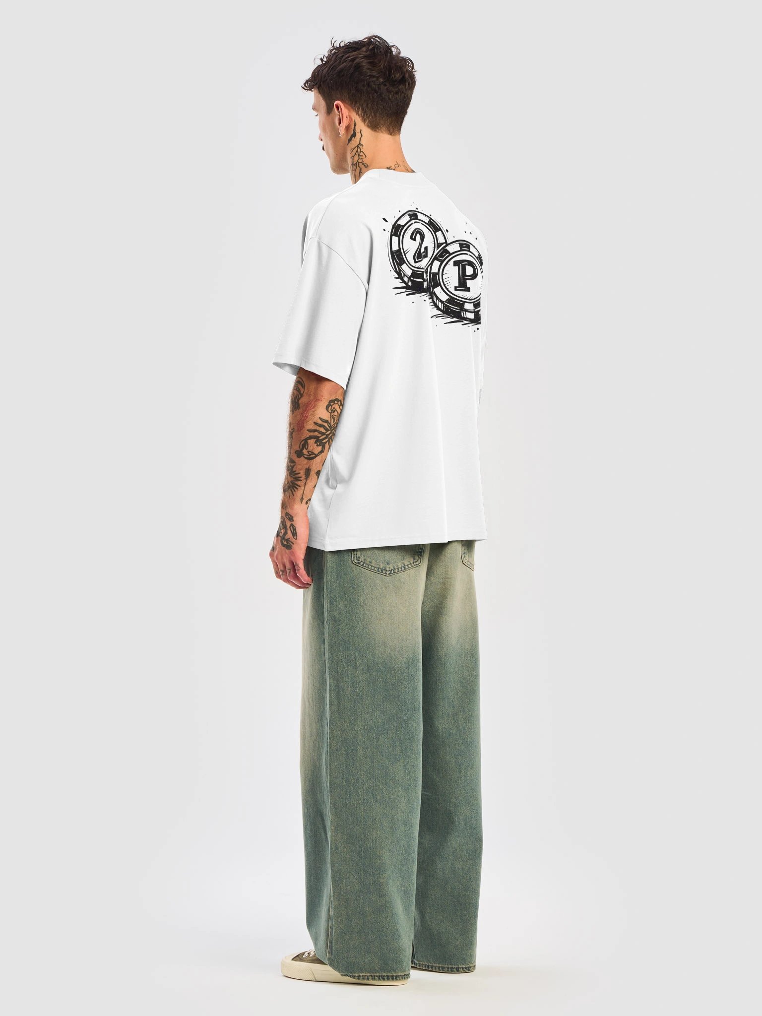 2P "No luck" Oversized Tee product image (22)