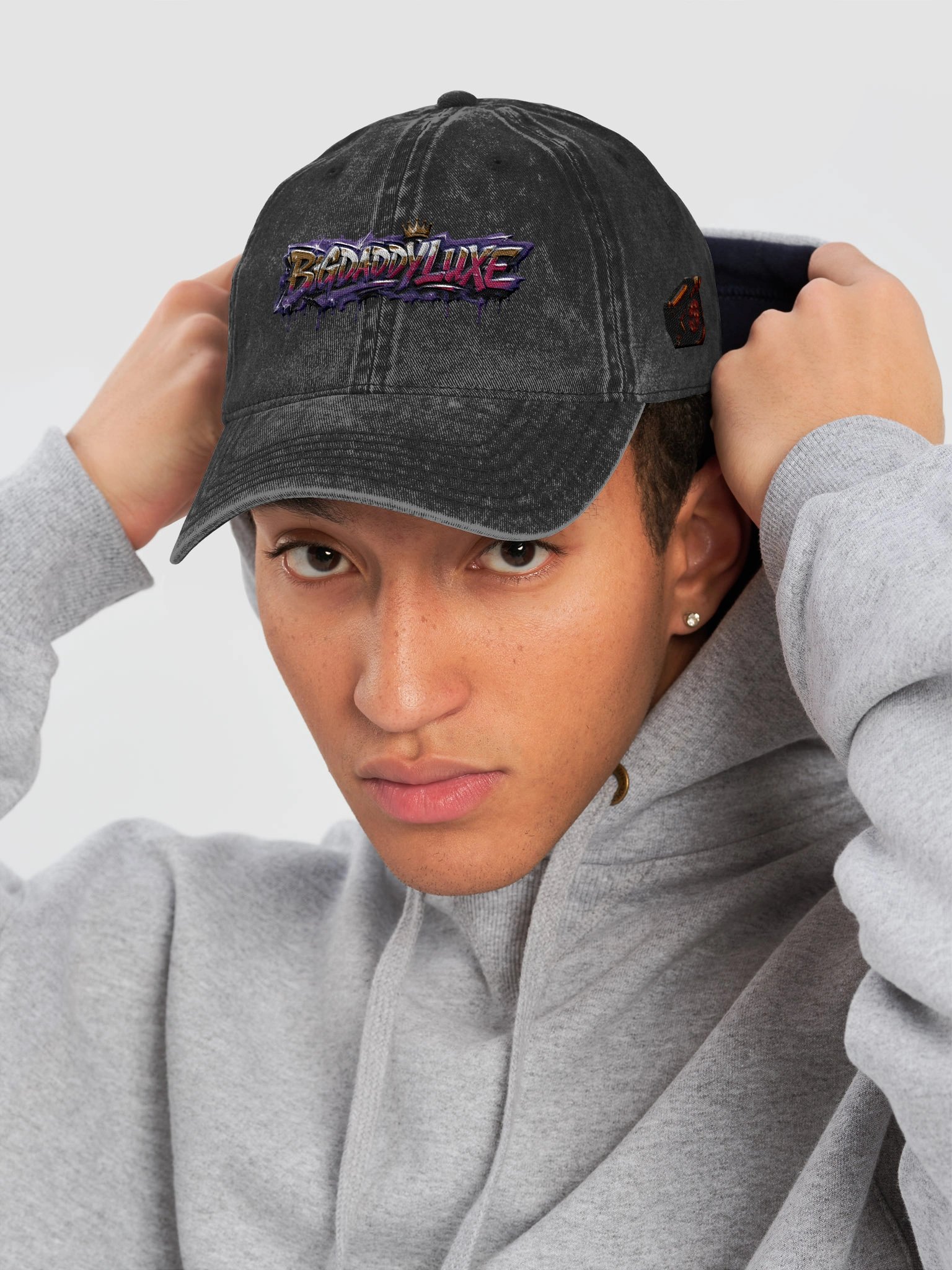 BigDaddyLuxe Graffiti Crown Dad Hat product image (6)