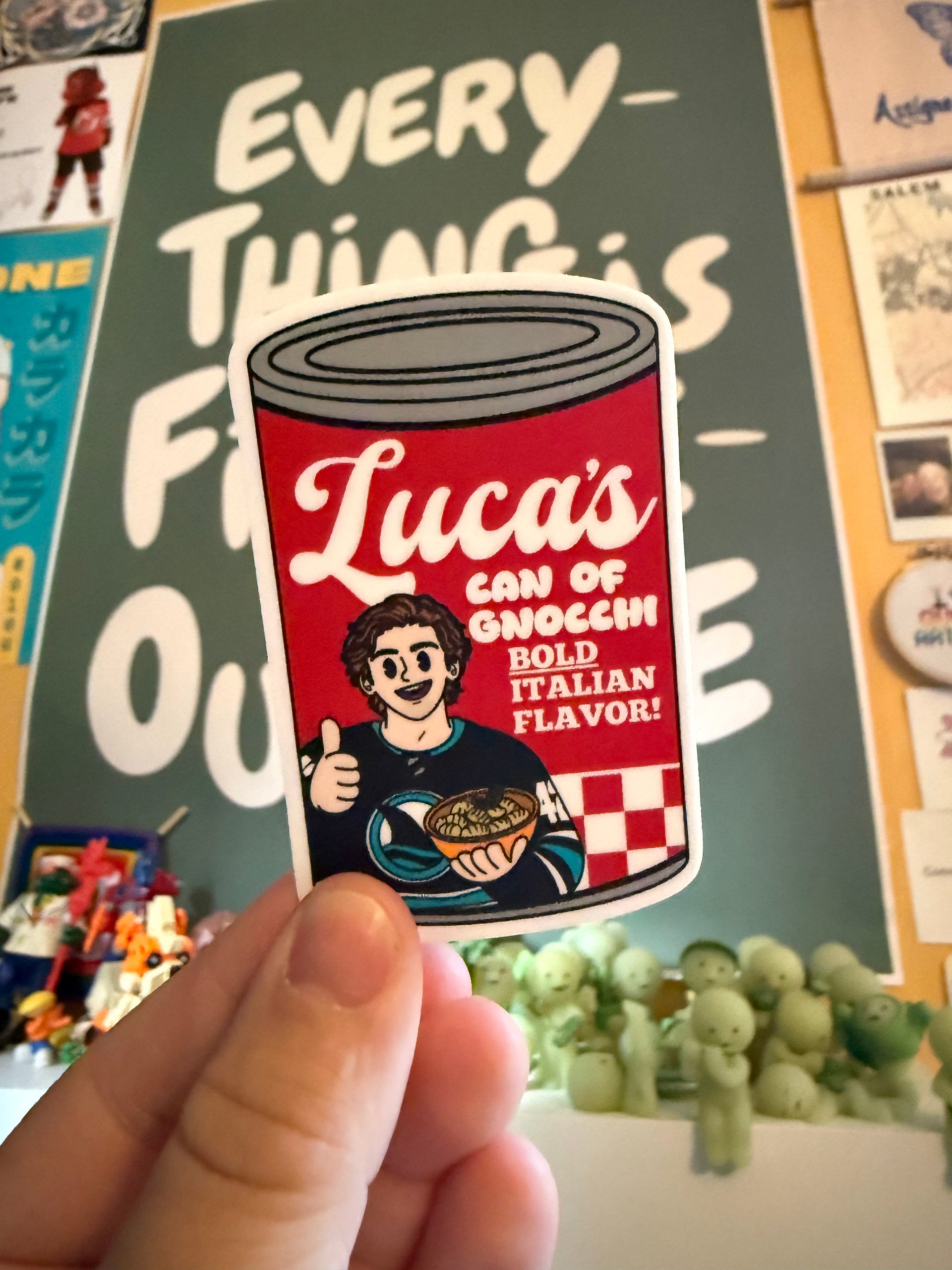 Luca's Can Of Gnocchi Sticker product image (1)
