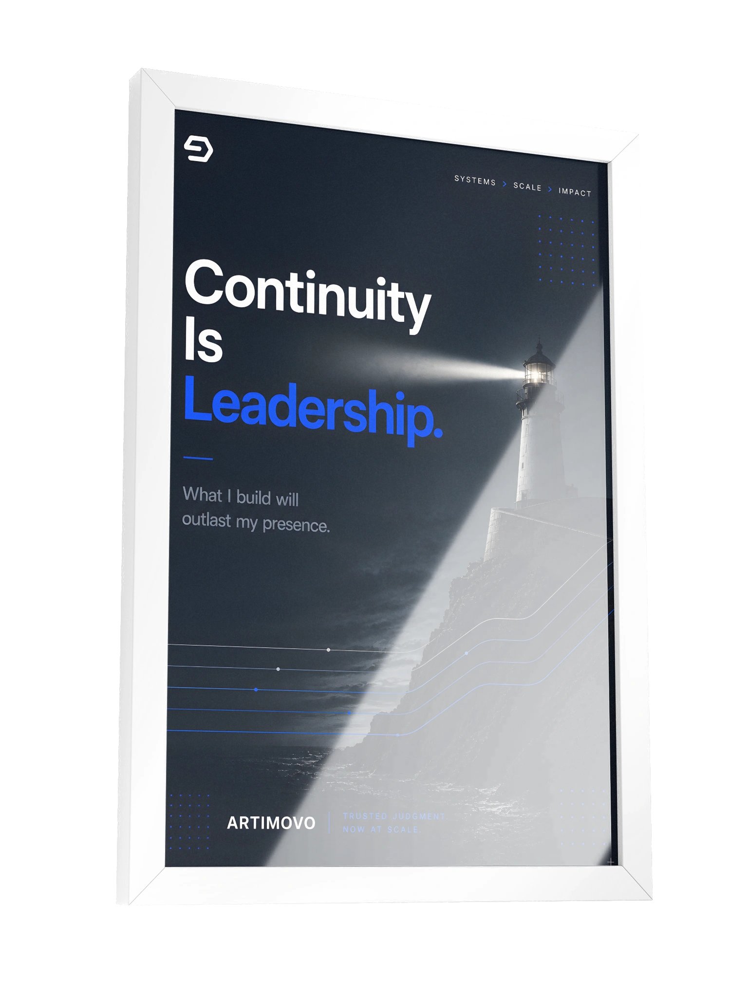 Continuity Is Leadership — Framed Leadership Print product image (11)