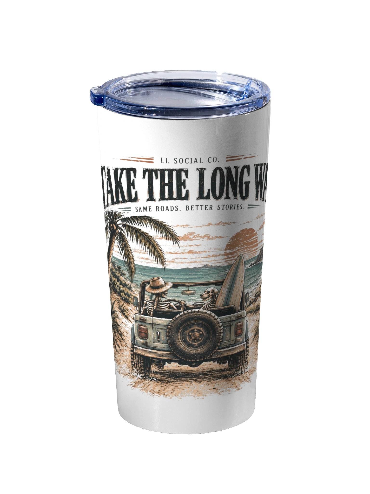 Take the Long Way Travel Tumbler product image (2)