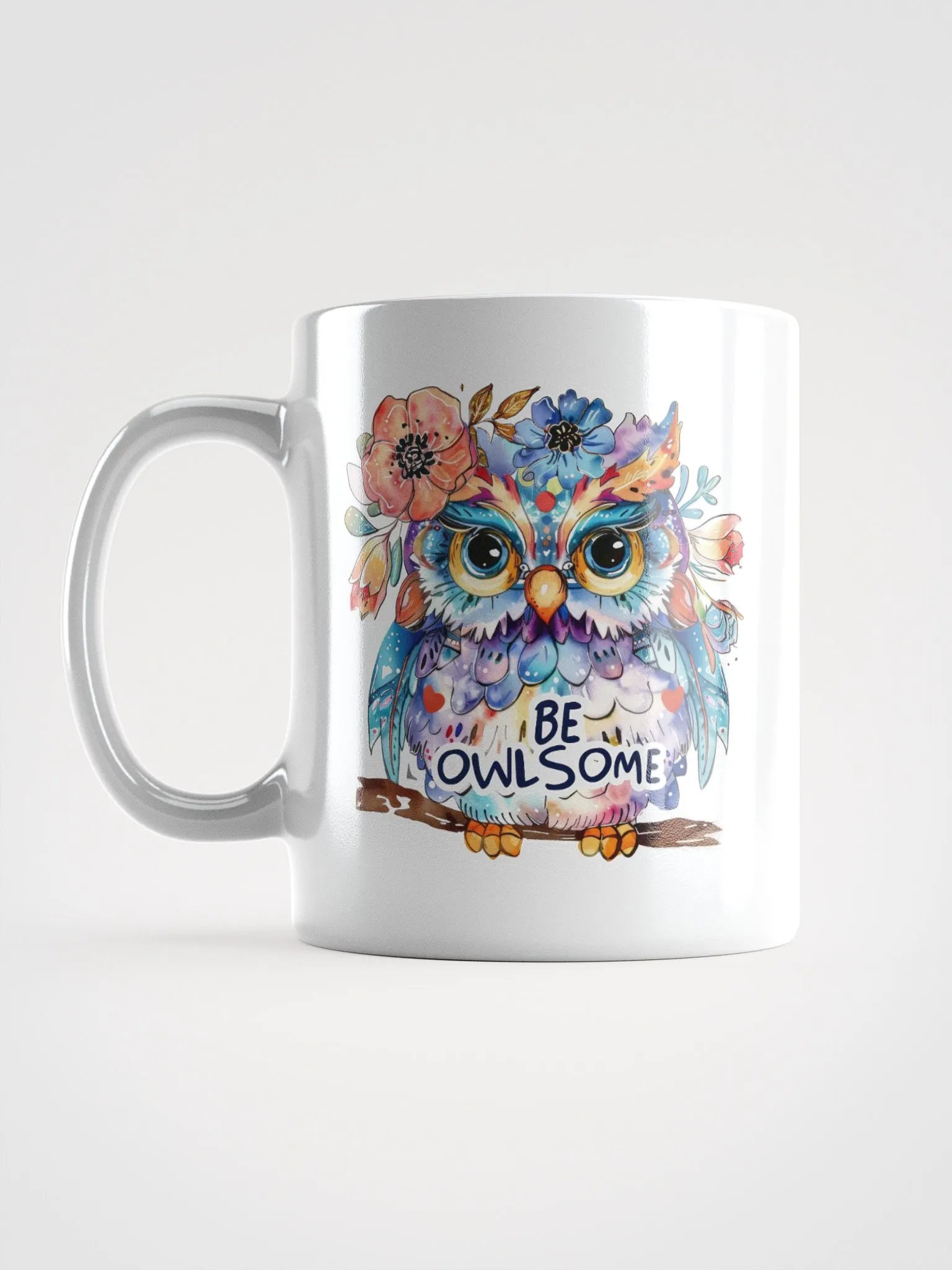 Be Owlsome White Glossy Mug product image (3)