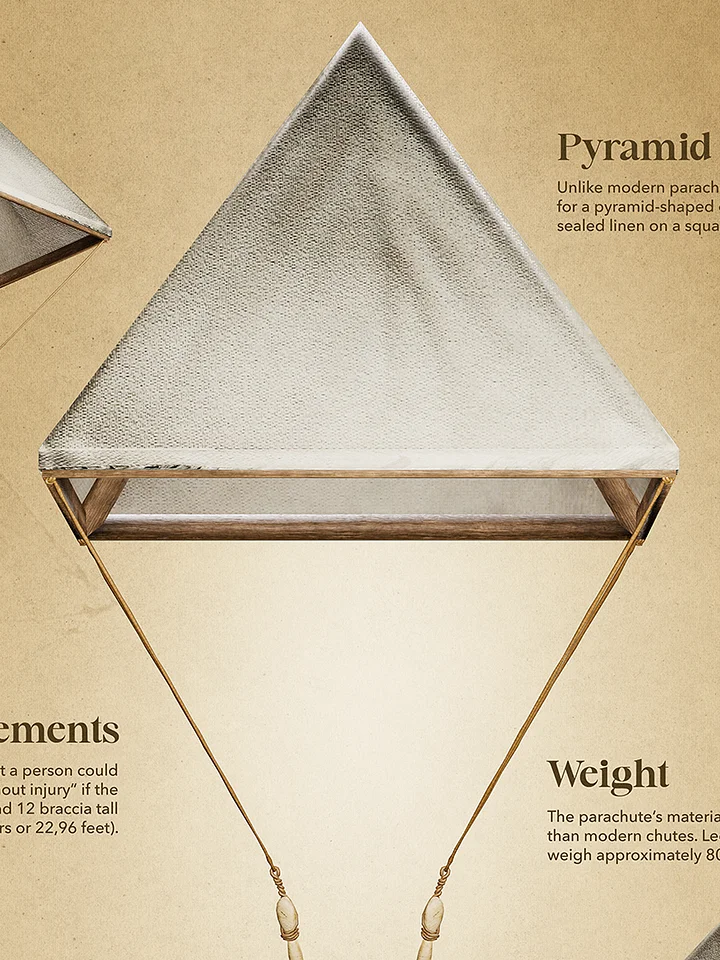 Leonardo da Vinci's Parachute (Unframed poster) product image (2)