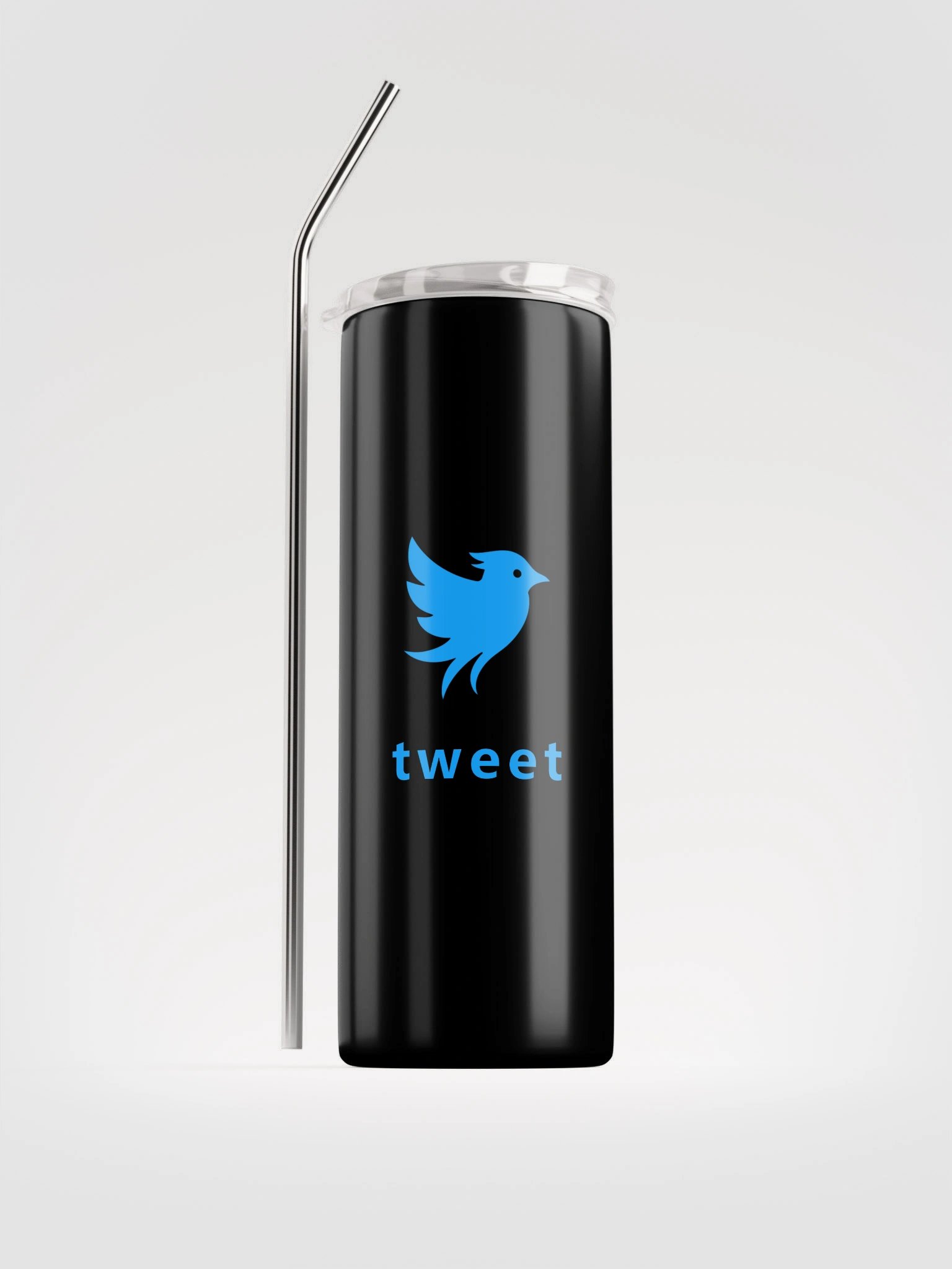 Tweet Logo - Black Stainless Steel Tumbler product image (1)
