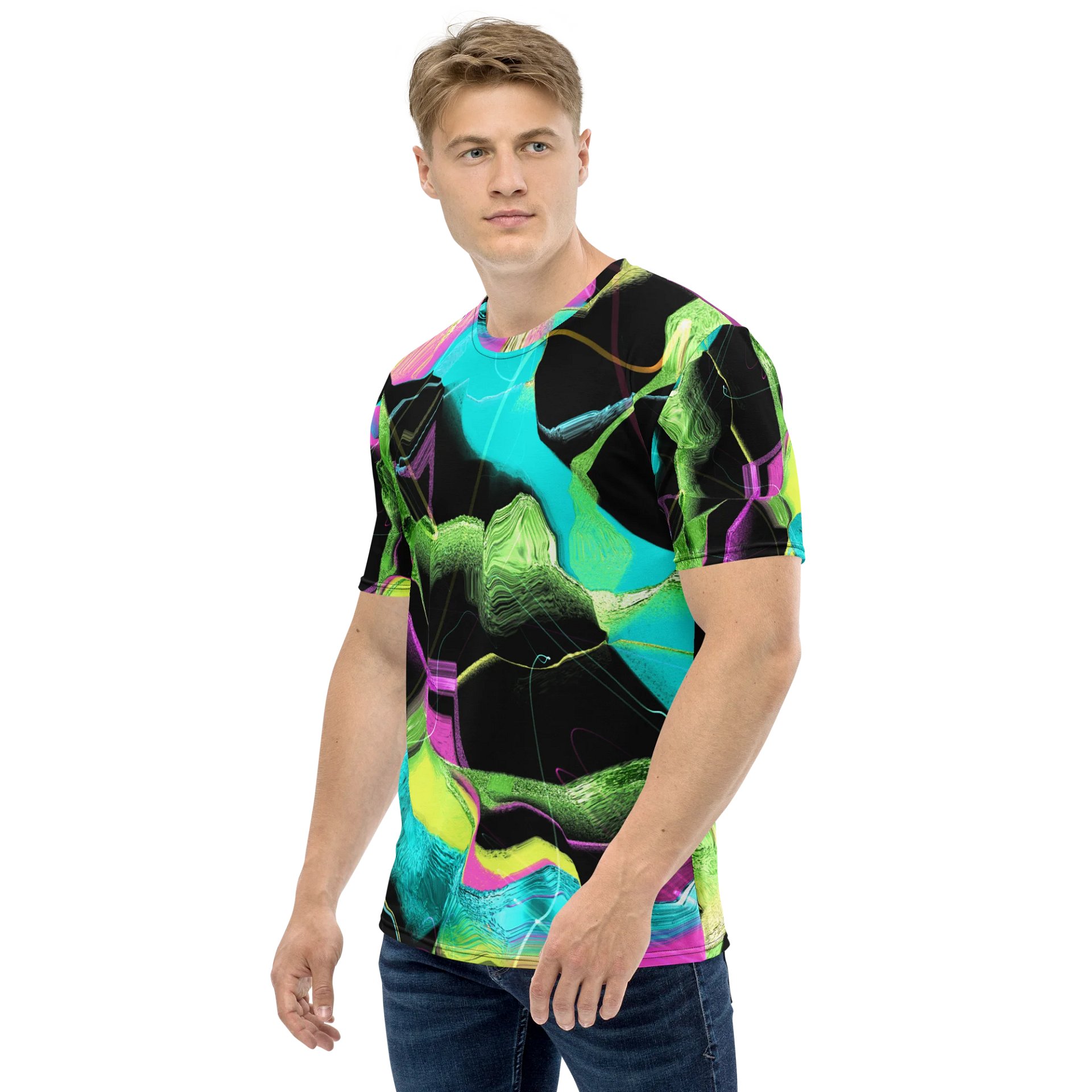 Neon Vibes All-Over Print T-Shirt product image (1)
