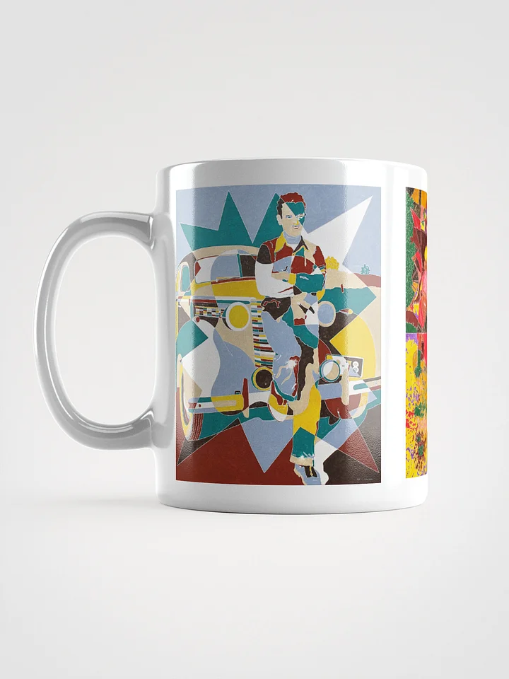 Three Masterwork Cars on White Glossy Mug product image (1)
