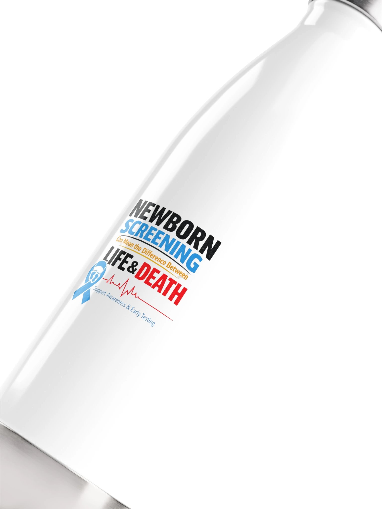 Newborn Screening Stainless Steel Water Bottle product image (5)