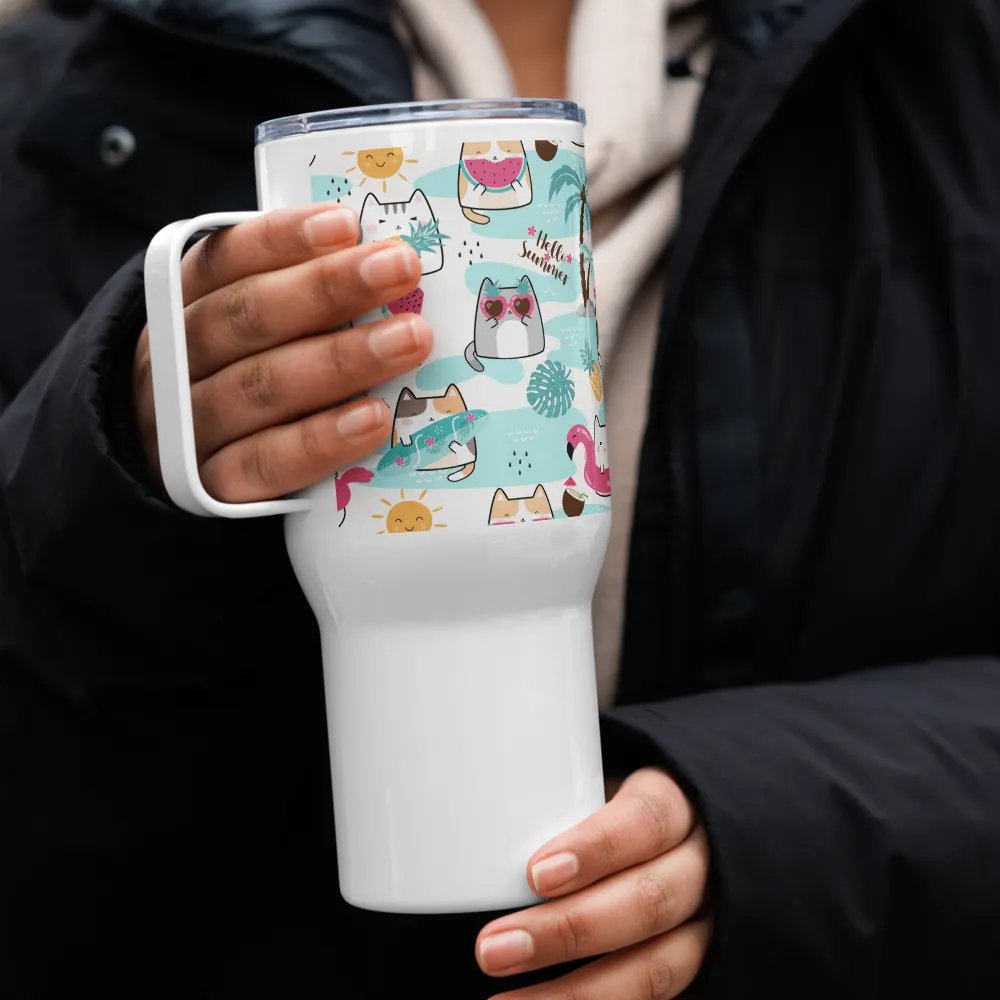 Hello Summer 20oz Stainless Steel Tumbler product image (8)