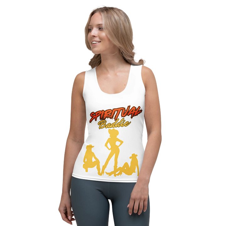 SPIRITUAL BADDIE WHITE TANK TOP product image (1)
