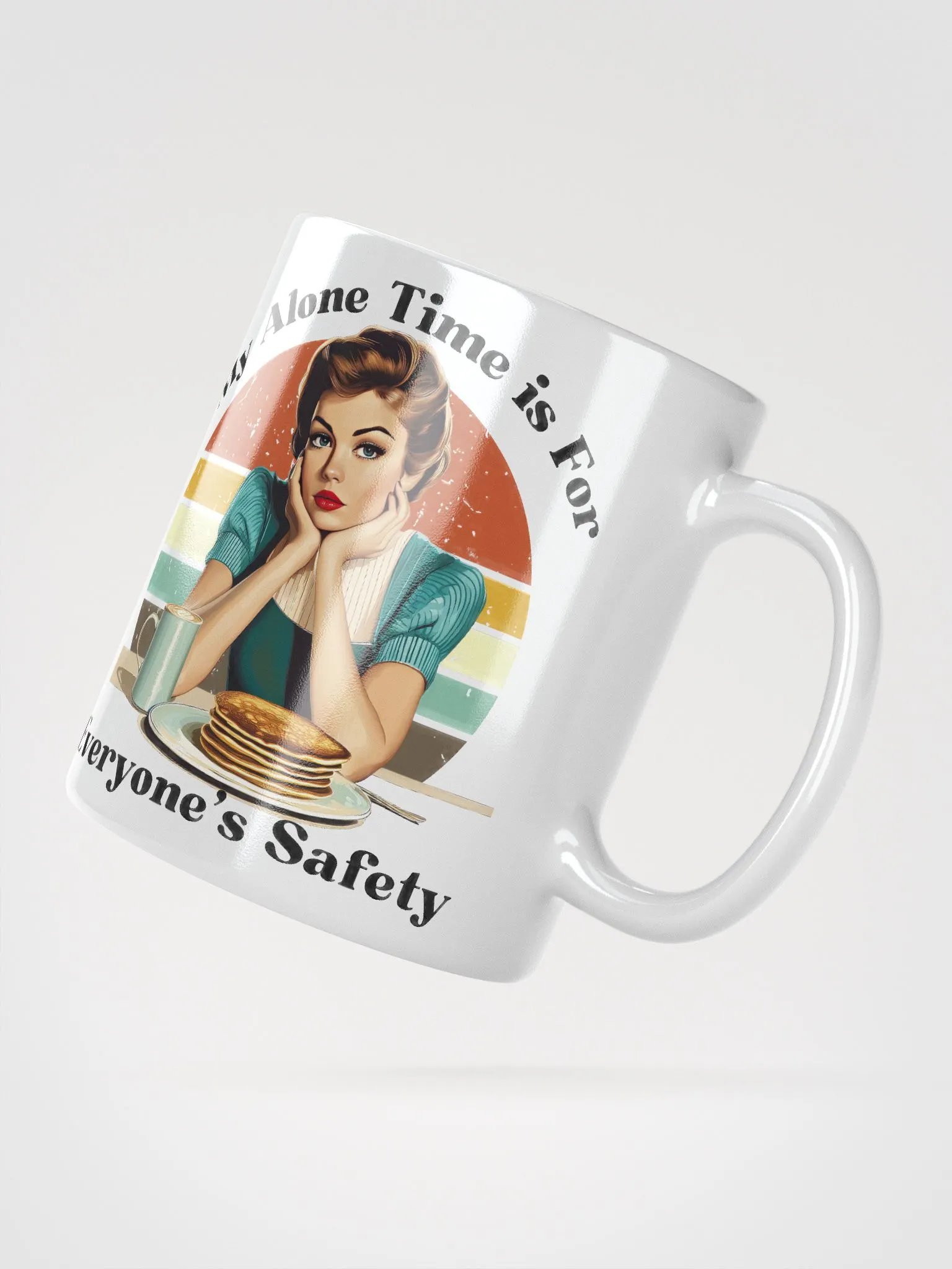 Retro Pancake My Time Mug product image (3)