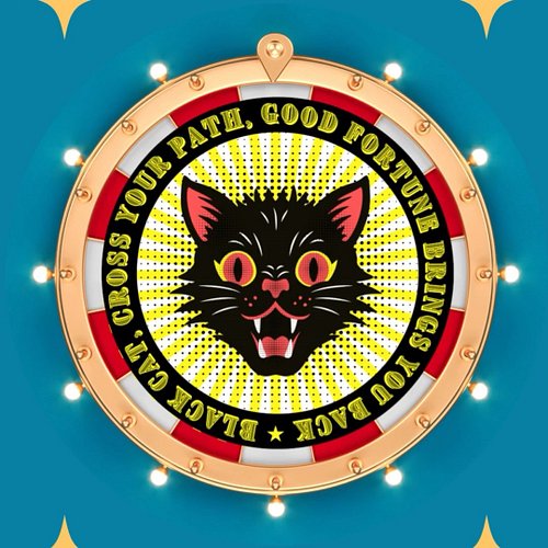 Lucky Cat, for Halloween or anytime! 