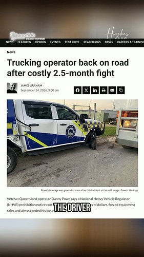 An NHVR prohibition notice grounded this trucking company for 12 weeks. One of the defects was a tarp.

After decades buildin...